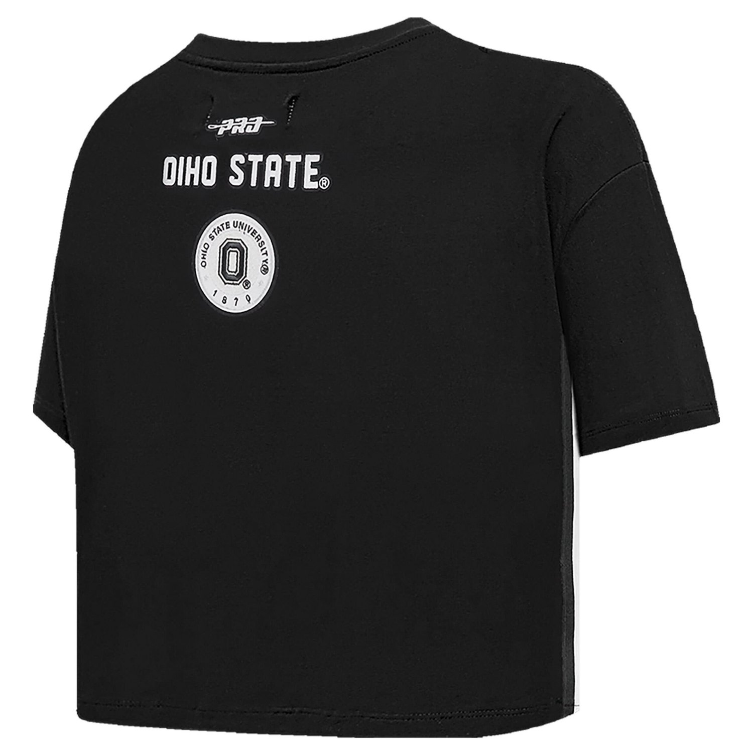 Pro Standard Ohio State Buckeyes Rhinestone  Pearl Boxy Cropped T-Shirt - view number 3