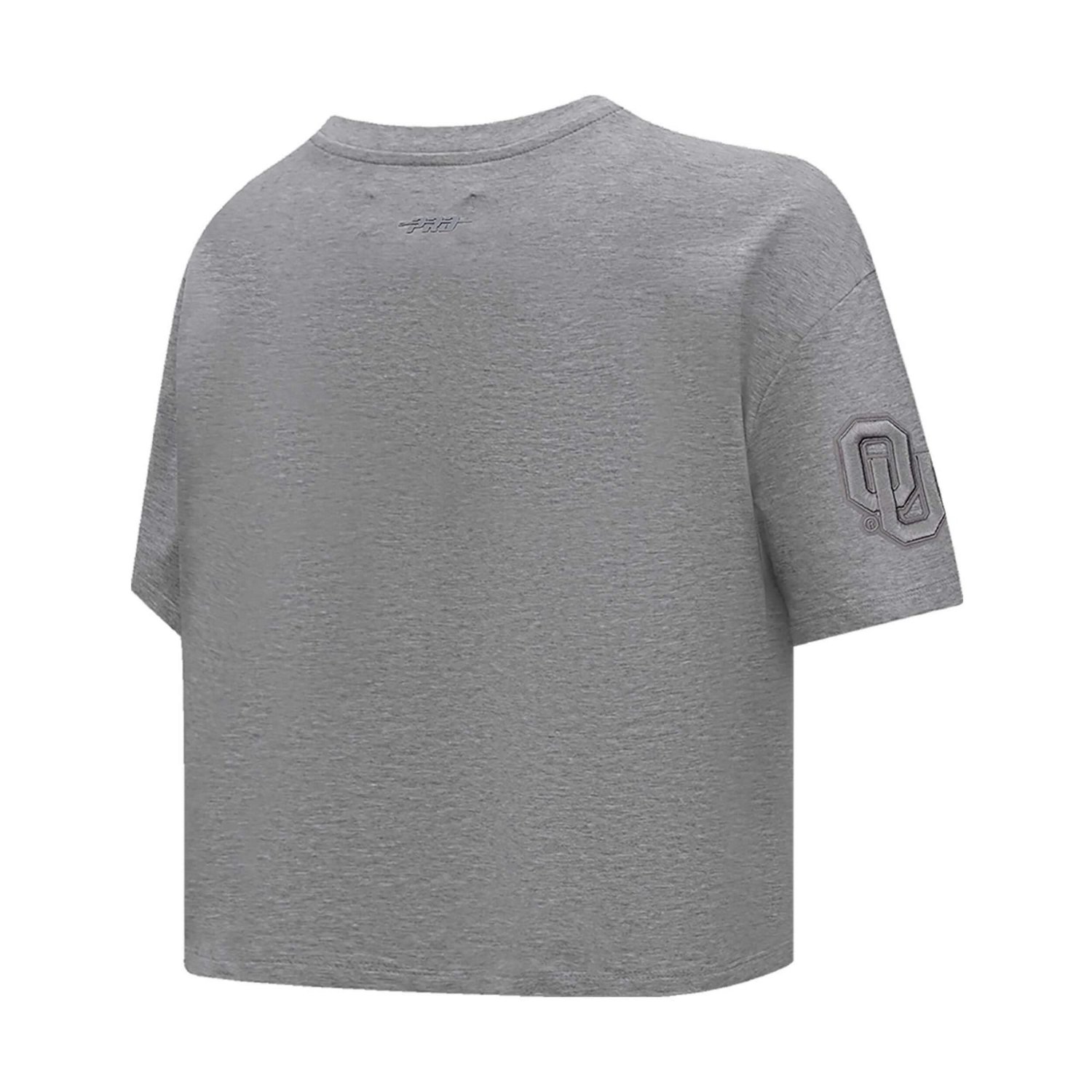 Pro Standard Oklahoma Sooners Tonal Neutral Boxy Cropped T-Shirt