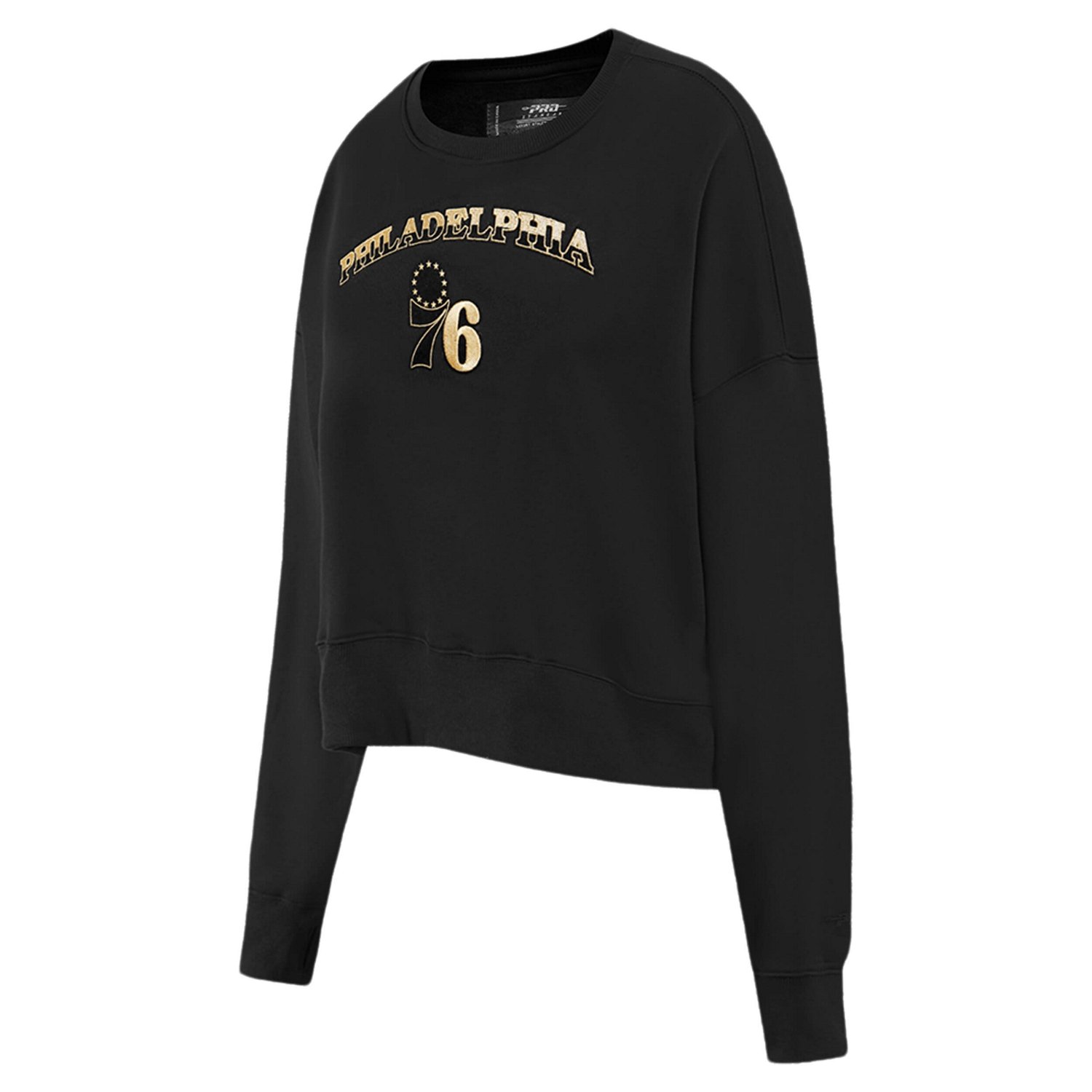 Pro Standard Philadelphia 76ers Glam Cropped Pullover Sweatshirt                                                                 - view number 2