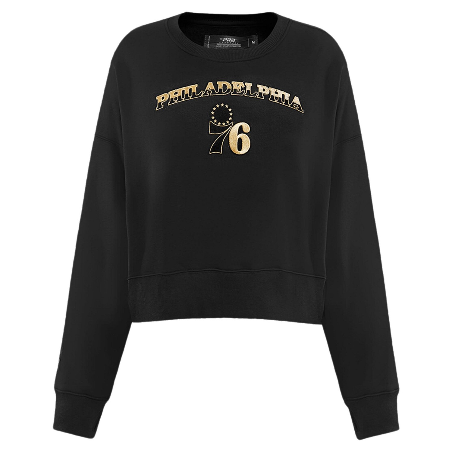 Pro Standard Philadelphia 76ers Glam Cropped Pullover Sweatshirt                                                                 - view number 3