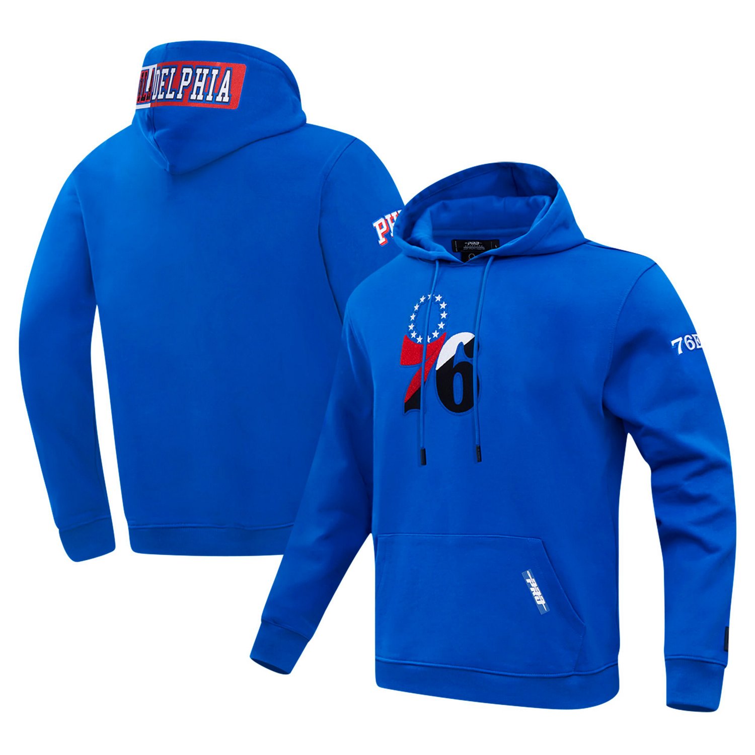 Pro Standard Philadelphia 76ers Split Logo Pullover Hoodie - view number 1