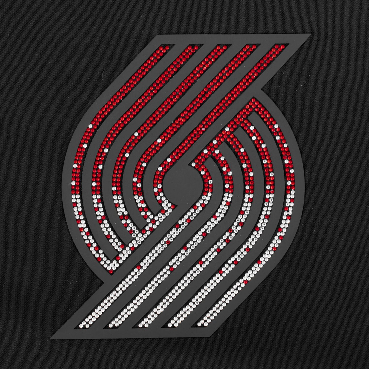 Pro Standard Portland Trail Blazers Jewels Cropped Pullover Hoodie