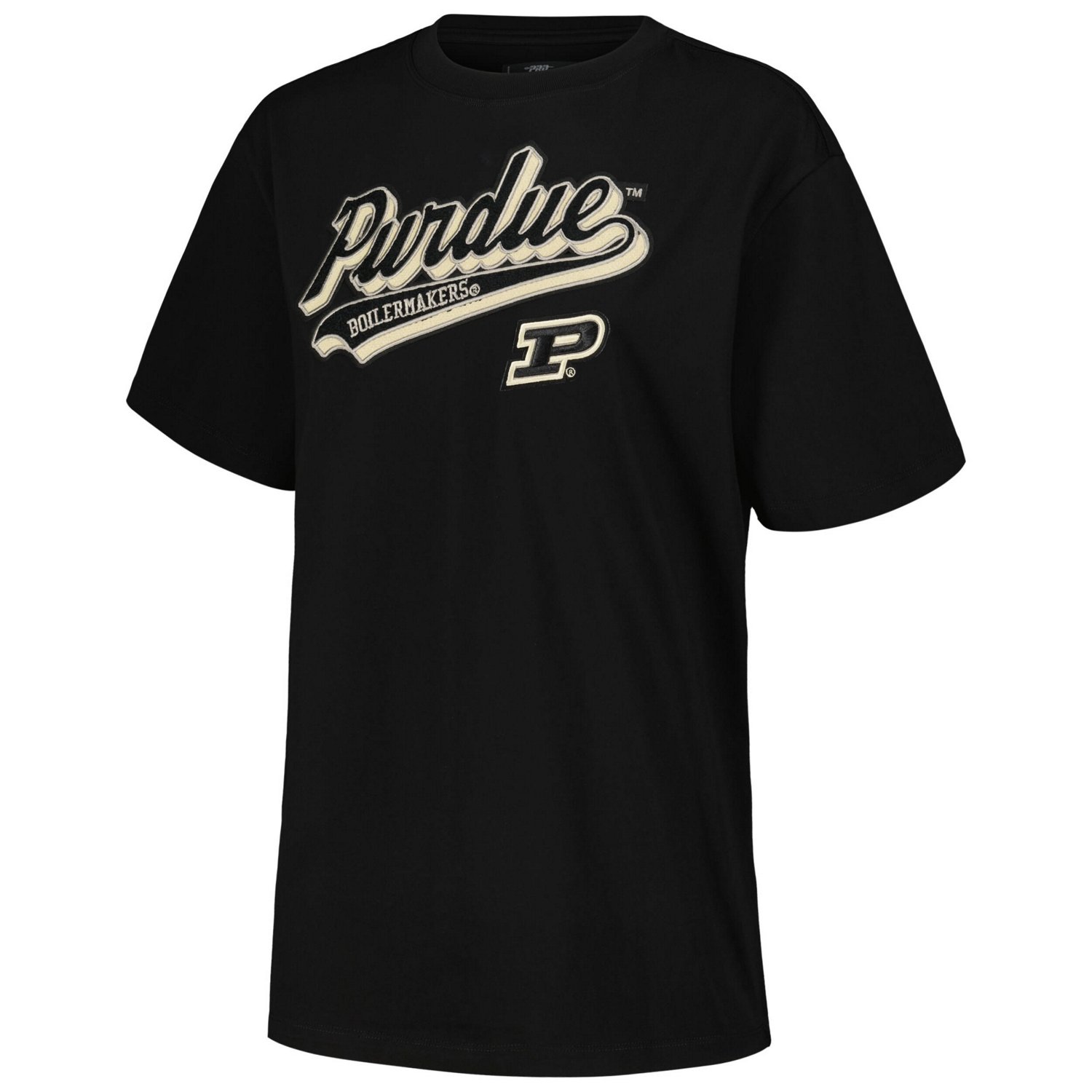 Pro Standard Purdue Boilermakers Script Tail Oversized Boyfriend T-Shirt - view number 2