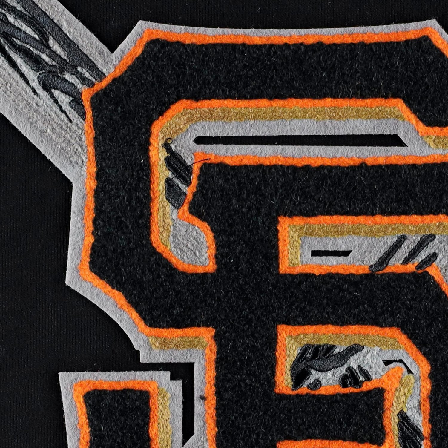 Pro Standard San Francisco Giants Mash Up Logo Pullover Hoodie - view number 4