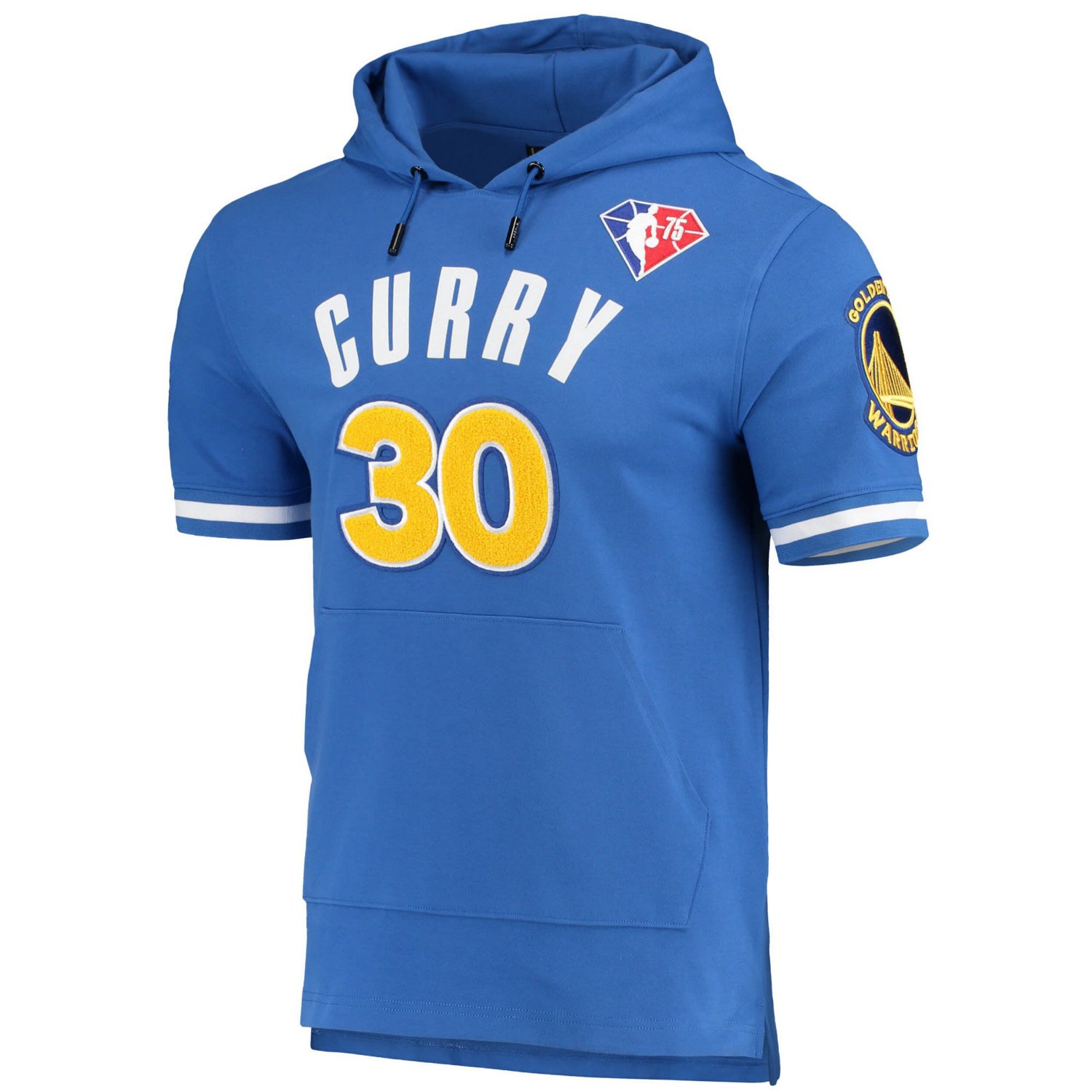 Pro Standard Stephen Curry Golden State Warriors Name  Number Short Sleeve Pullover Hoodie                                       - view number 2