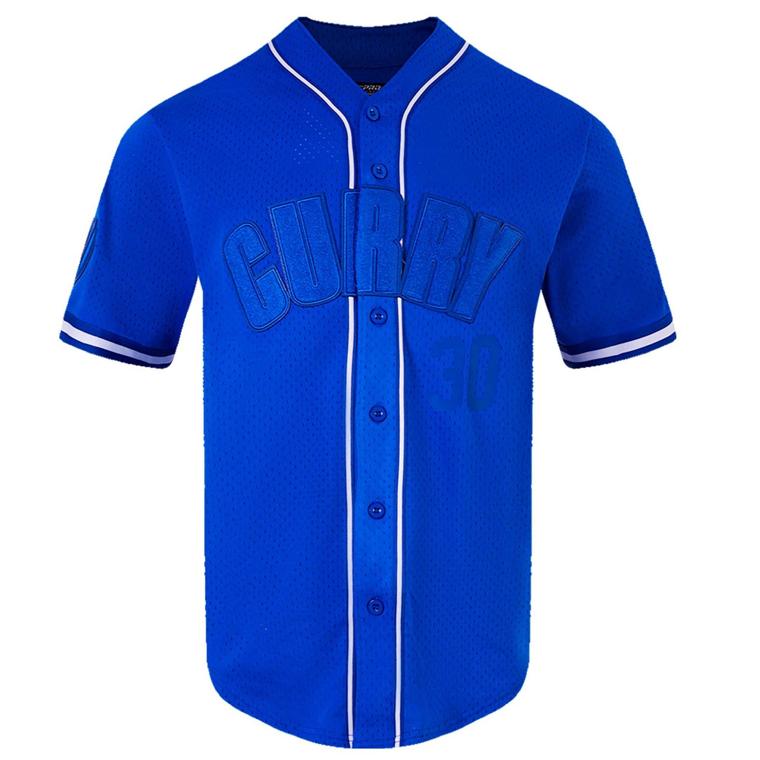 Pro Standard Stephen Curry Golden State Warriors Triple Tonal Mesh Button-Up Top - view number 3