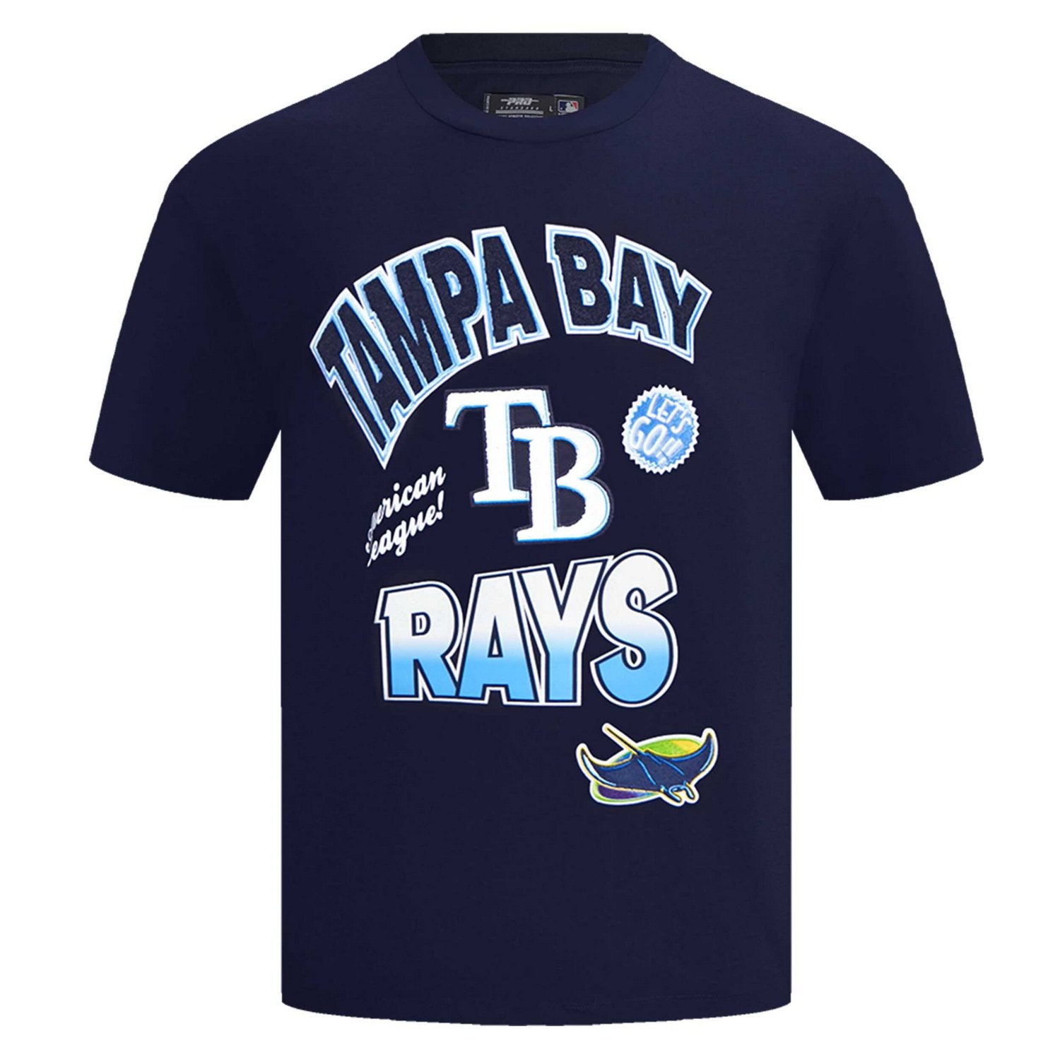 Pro Standard Tampa Bay Rays Turn It Up Dropped Shoulder T-Shirt - view number 3