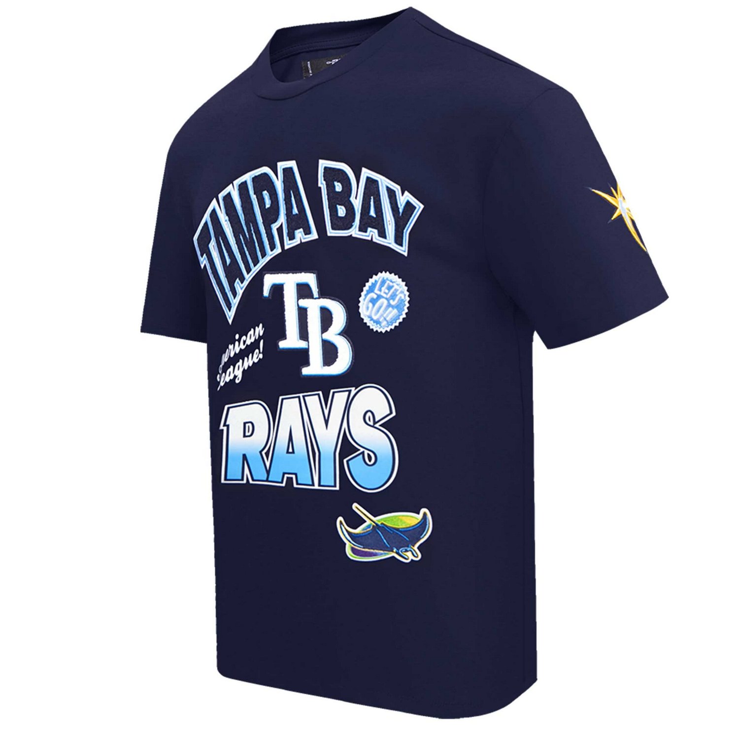 Pro Standard Tampa Bay Rays Turn It Up Dropped Shoulder T-Shirt - view number 2