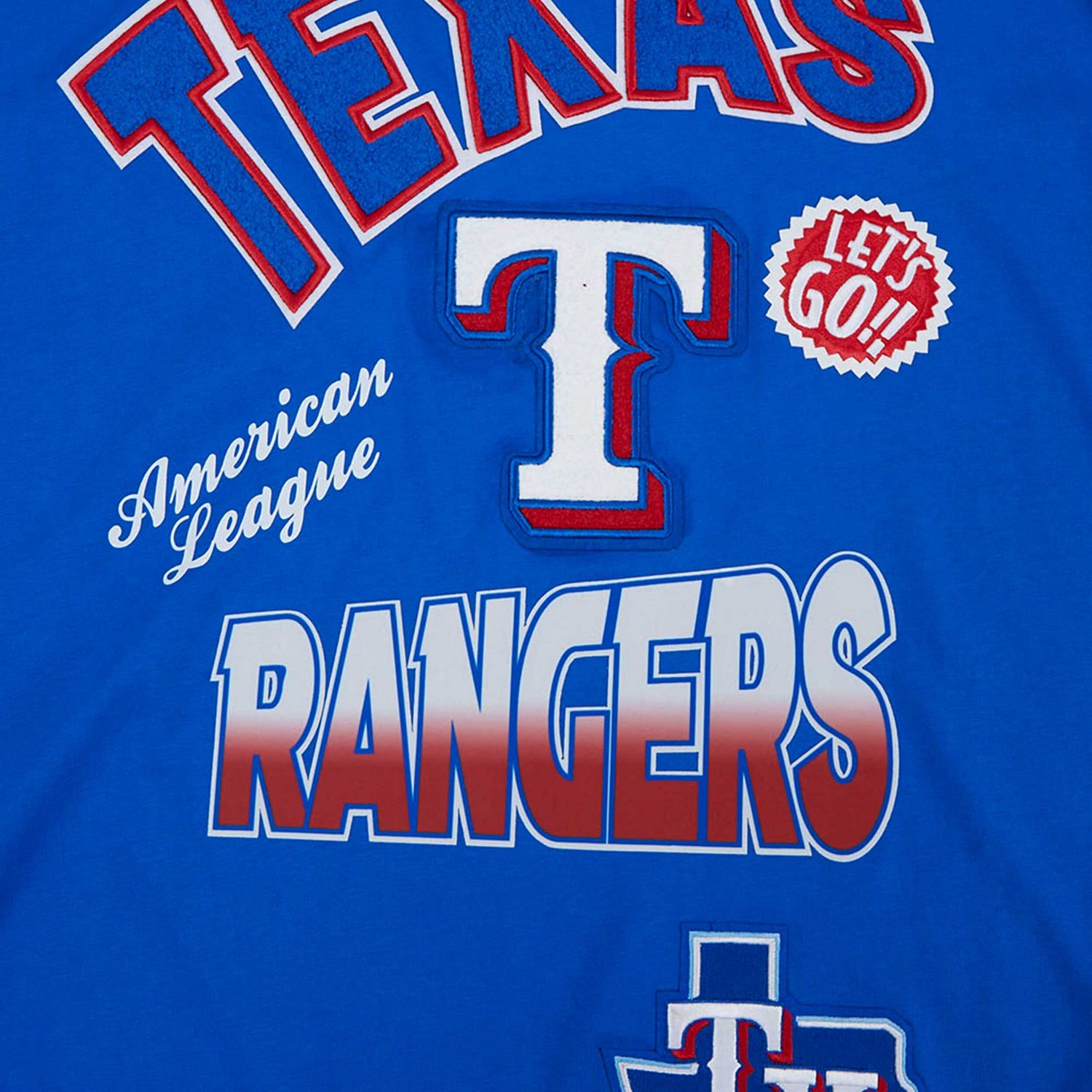 Pro Standard Texas Rangers Turn It Up Dropped Shoulder T-Shirt