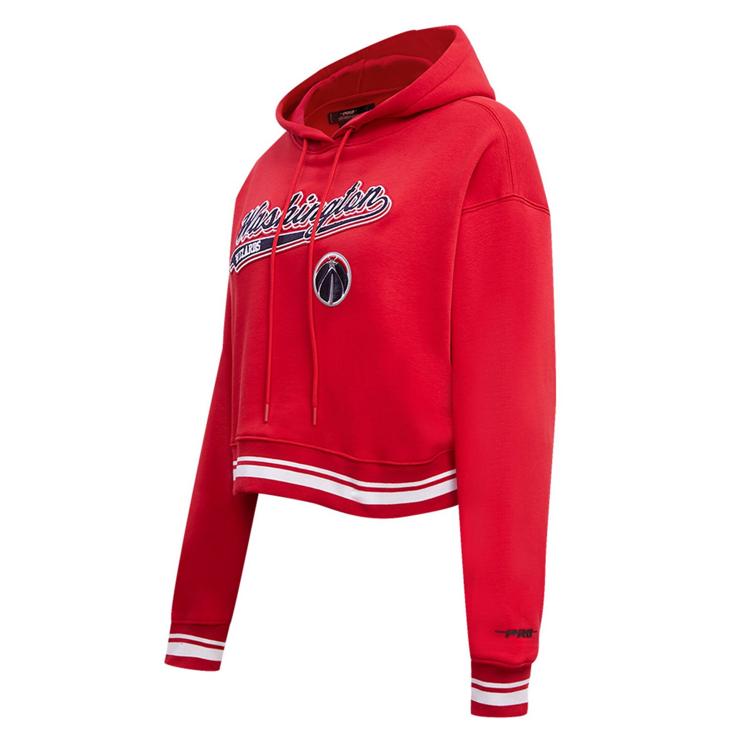 Pro Standard Washington Wizards Script Tail Cropped Pullover Hoodie - view number 2