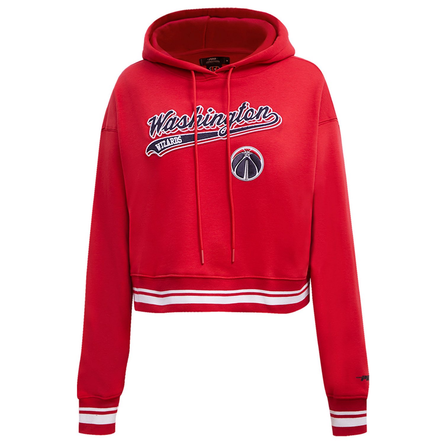 Pro Standard Washington Wizards Script Tail Cropped Pullover Hoodie - view number 3