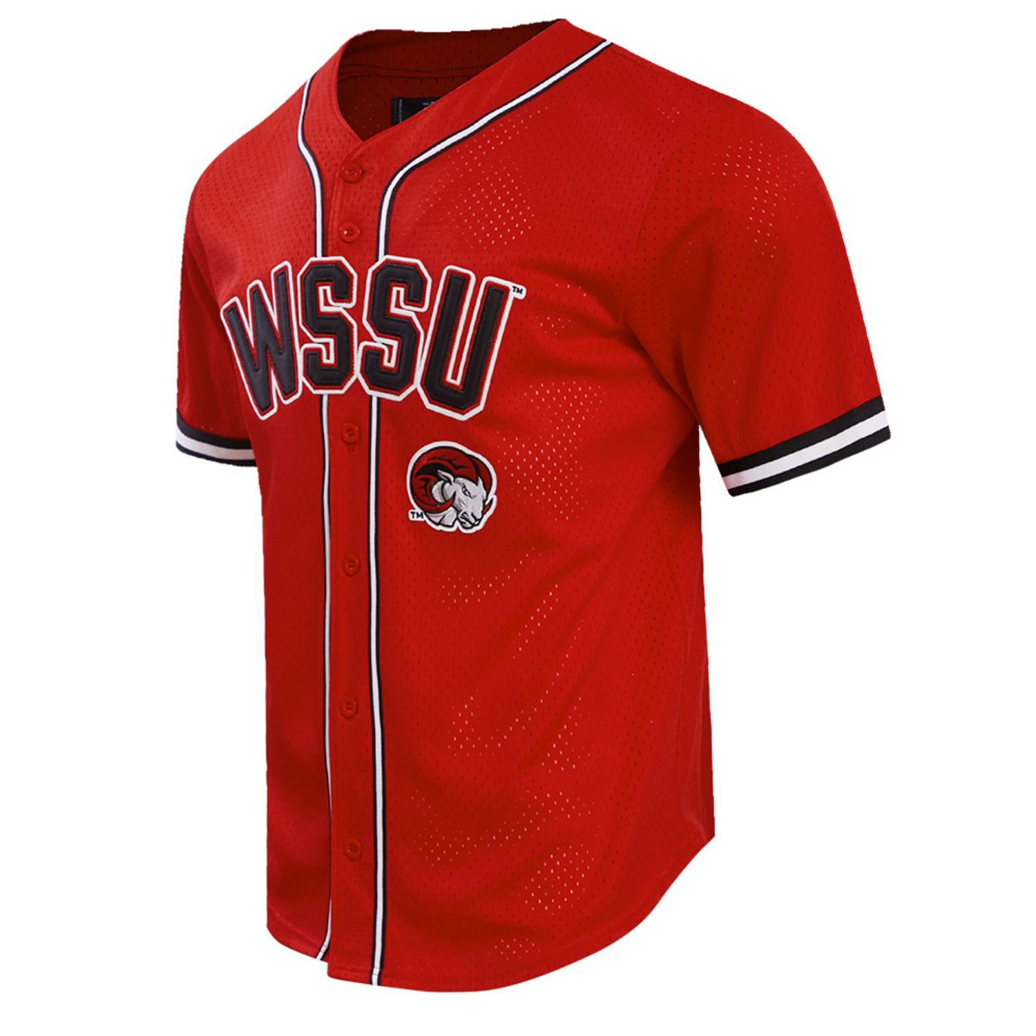 Pro Standard Winston-Salem State Rams Homecoming Mesh Button-Down Shirt - view number 2