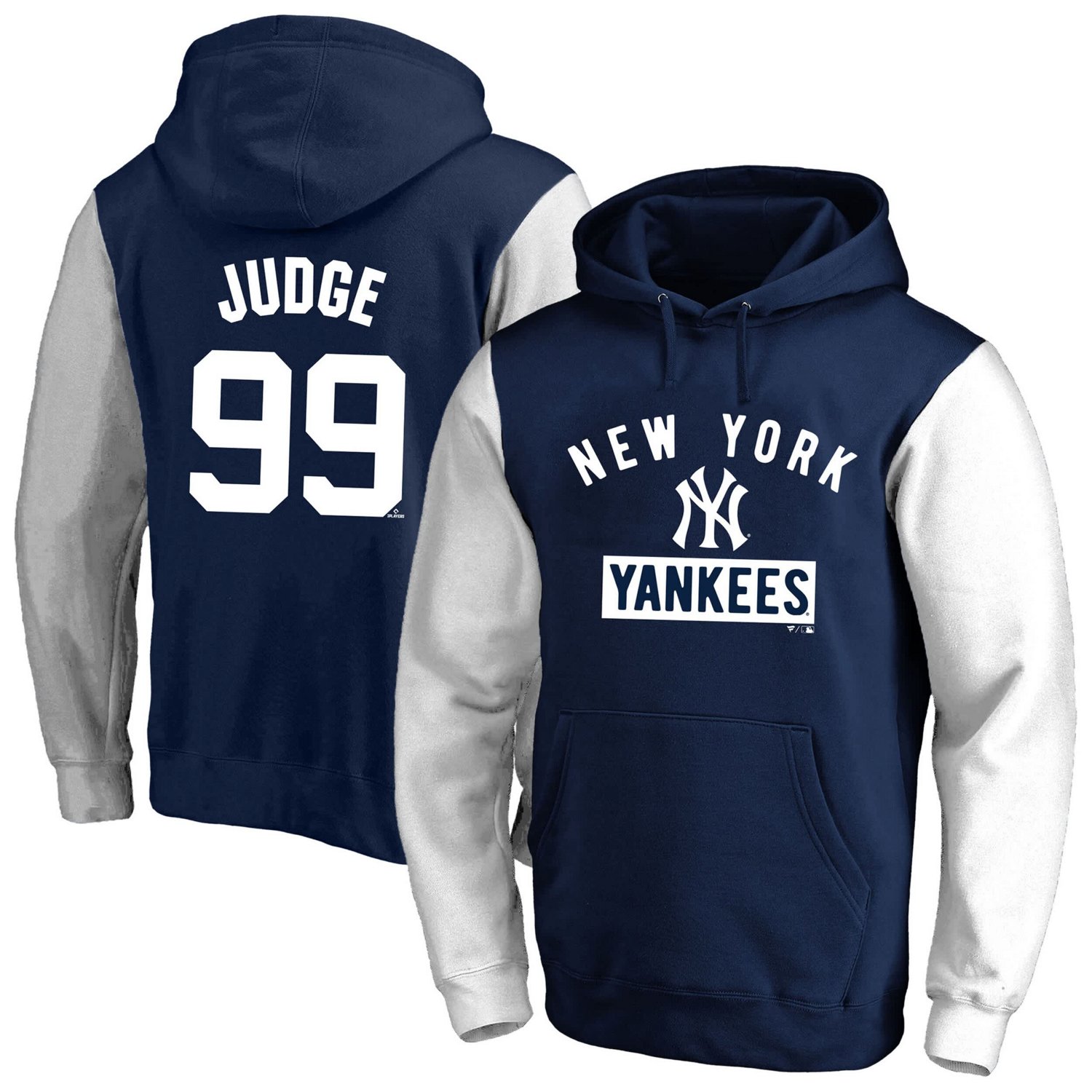Profile Aaron Judge New York Yankees Big  Tall Name  Number Fleece Pullover Hoodie