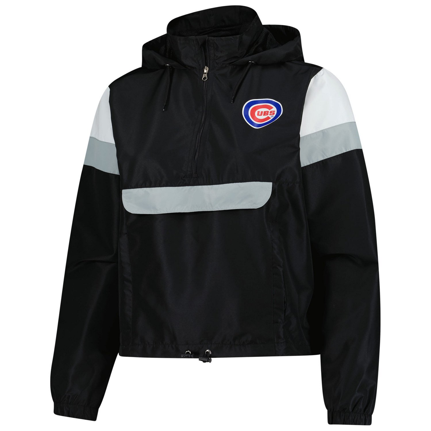 Profile Chicago Cubs Quarter-Zip Anorak Hooded Jacket