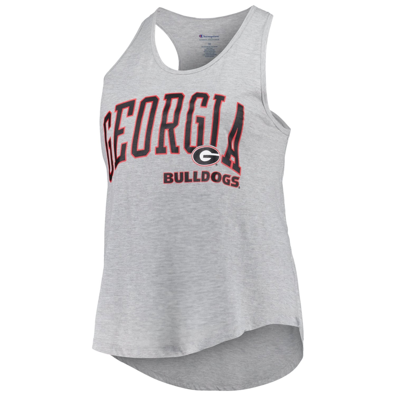 Profile Georgia Bulldogs Arch Logo Racerback Scoop Neck Tank Top - view number 2