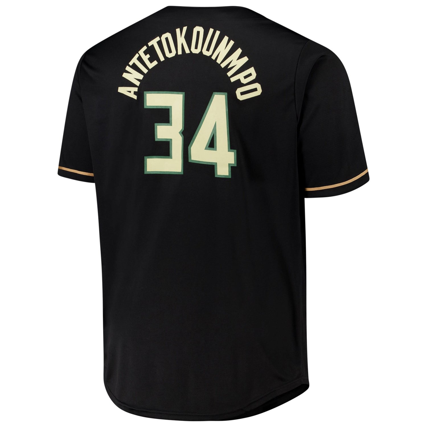 Profile Giannis Antetokounmpo Milwaukee Bucks Big  Tall Name  Number Button-Up Jersey - view number 3