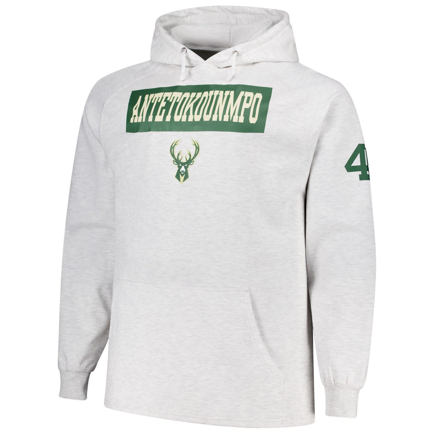 Profile Giannis Antetokounmpo Milwaukee Bucks Big  Tall Player Double Face Tri-Blend Pullover Hoodie - view number 2