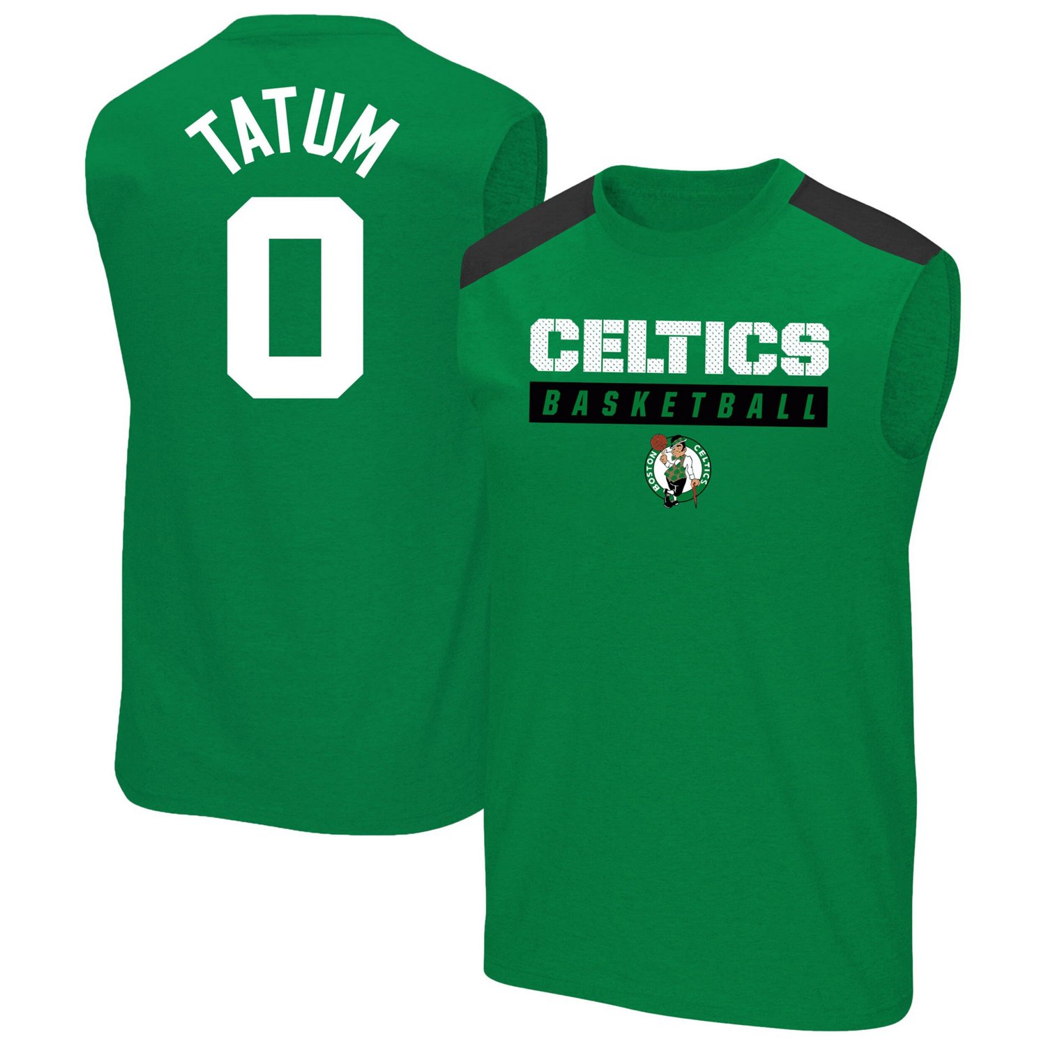 Profile Jayson Tatum Kelly Boston Celtics Big  Tall Player Muscle Tank - view number 1