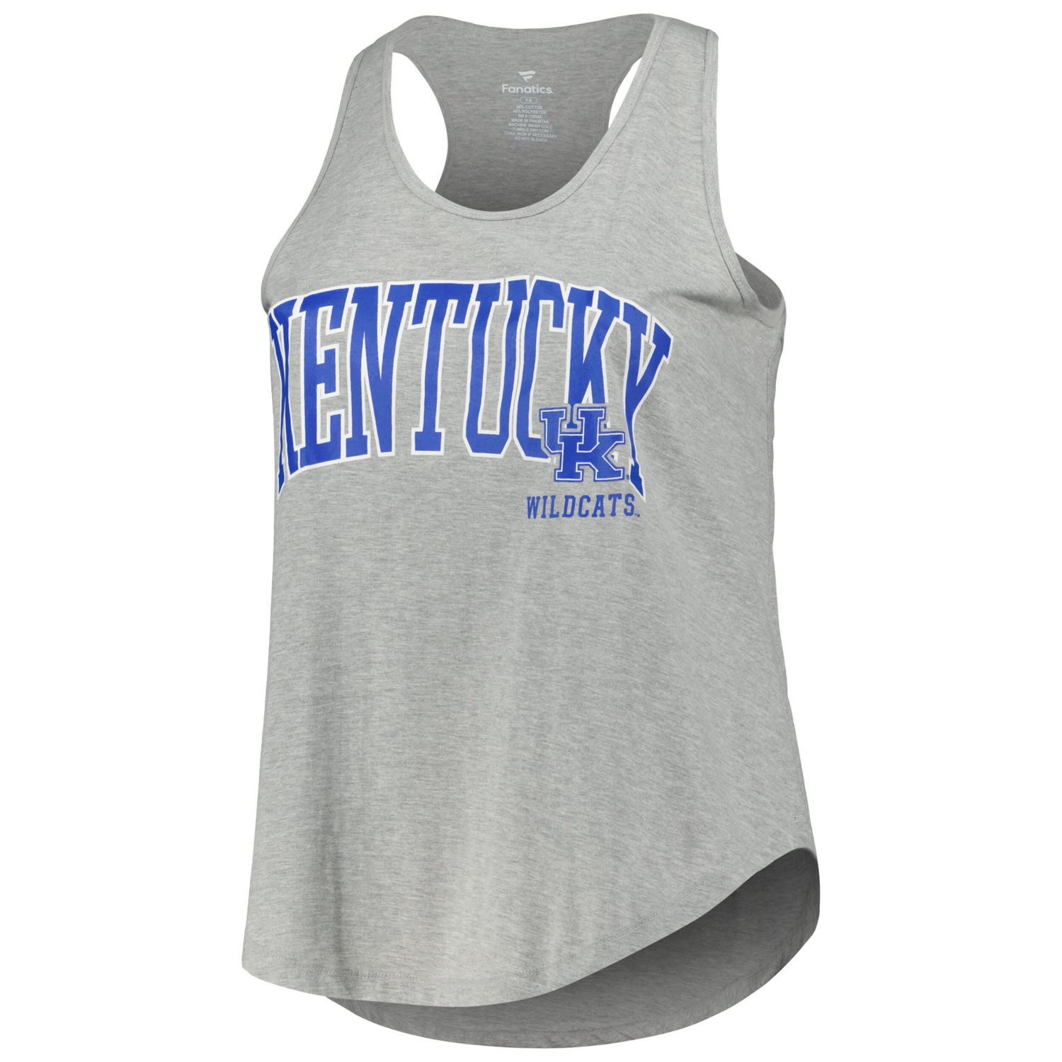 Profile Kentucky Wildcats Arch Logo Racerback Scoop Neck Tank Top                                                                - view number 2