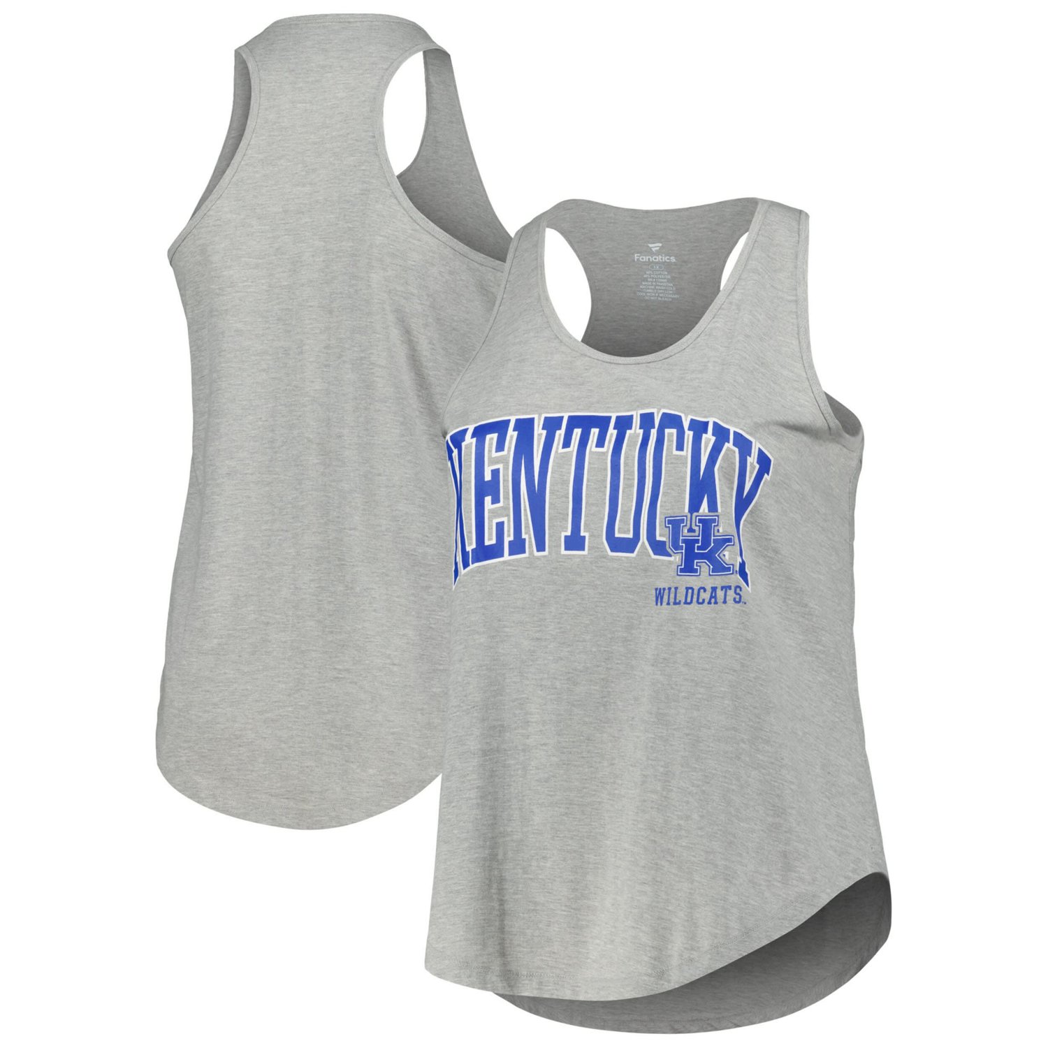 Profile Kentucky Wildcats Arch Logo Racerback Scoop Neck Tank Top                                                                - view number 1