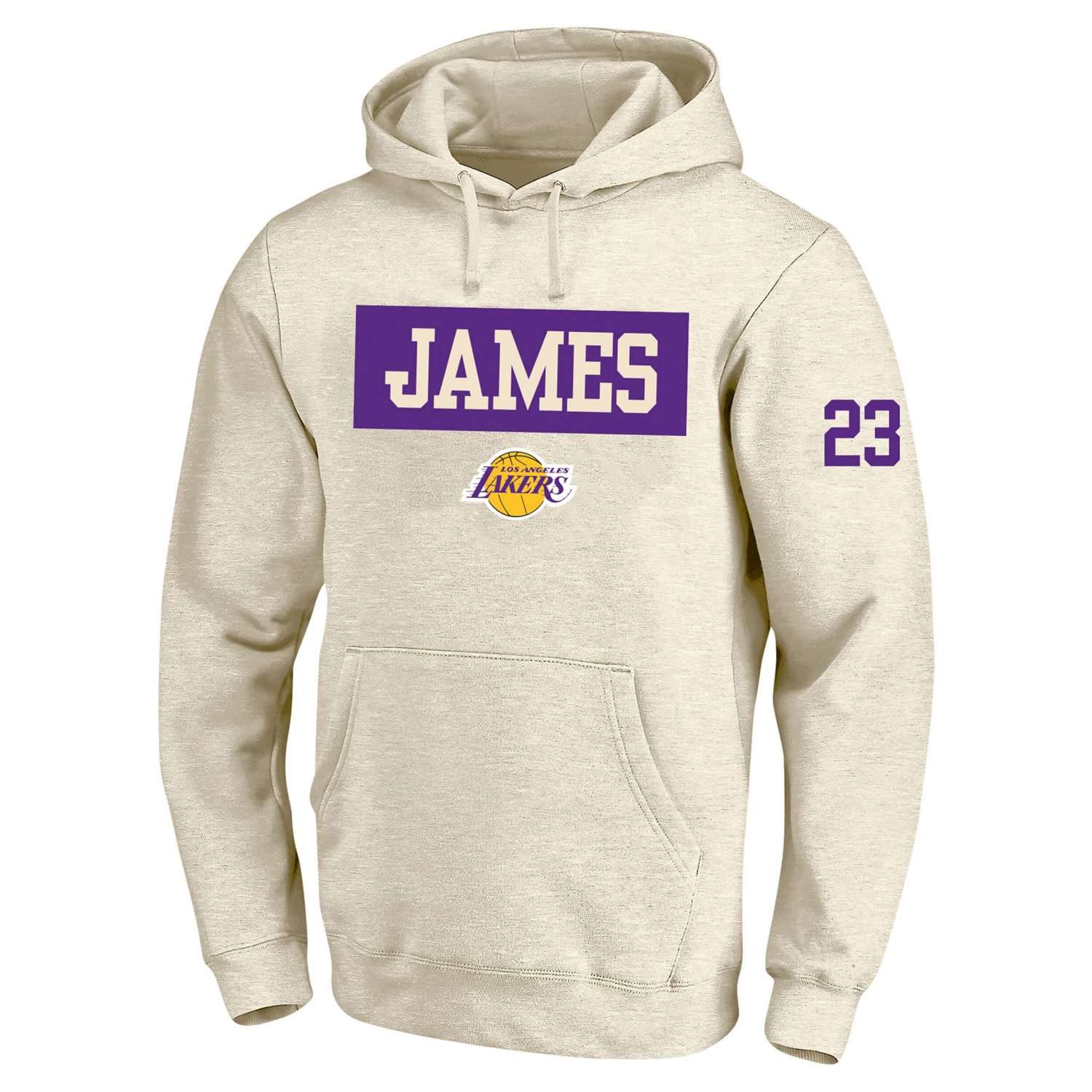 Profile LeBron James Los Angeles Lakers Big  Tall Player Double Face Tri-Blend Pullover Hoodie                                   - view number 2