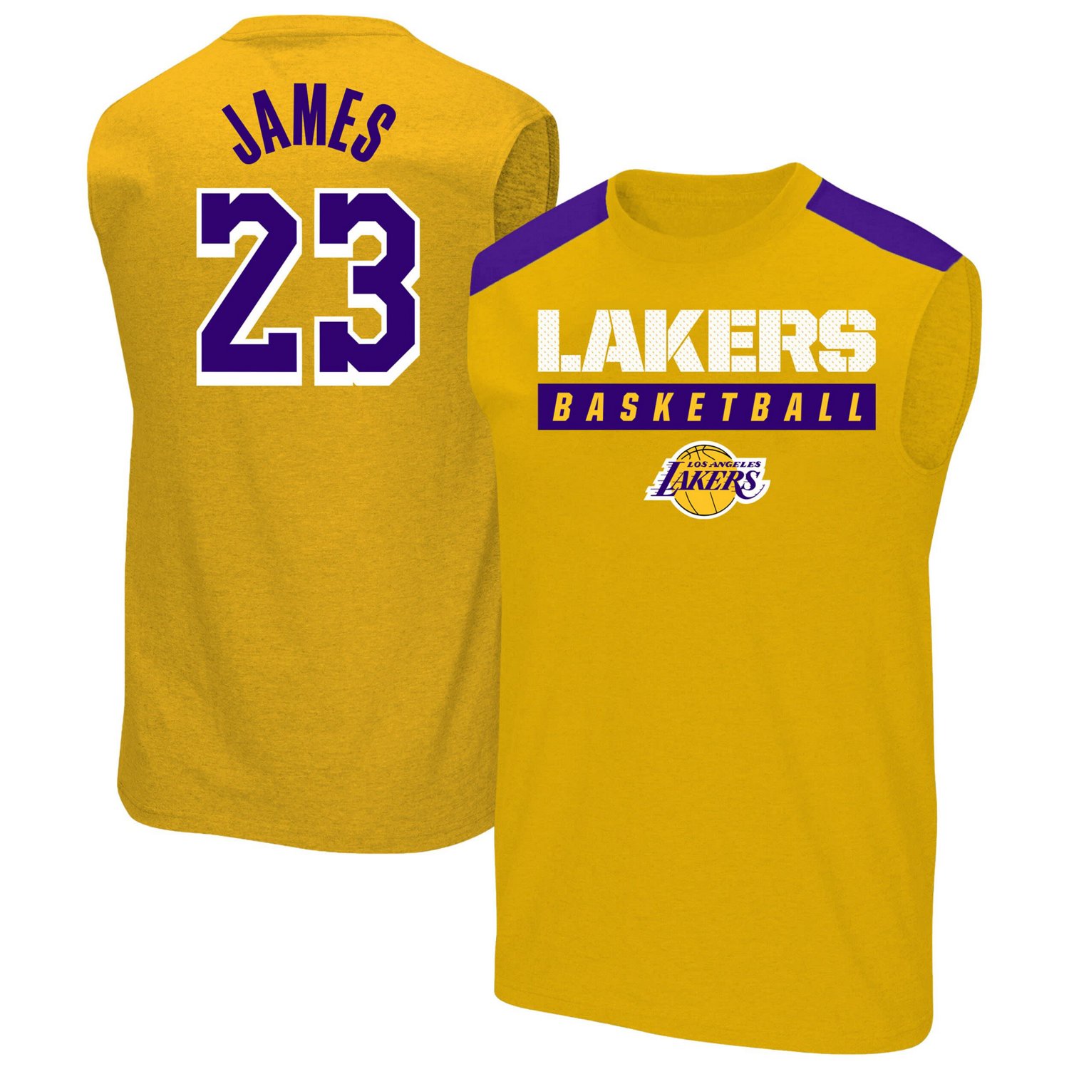 Profile LeBron James Los Angeles Lakers Big  Tall Player Muscle Tank