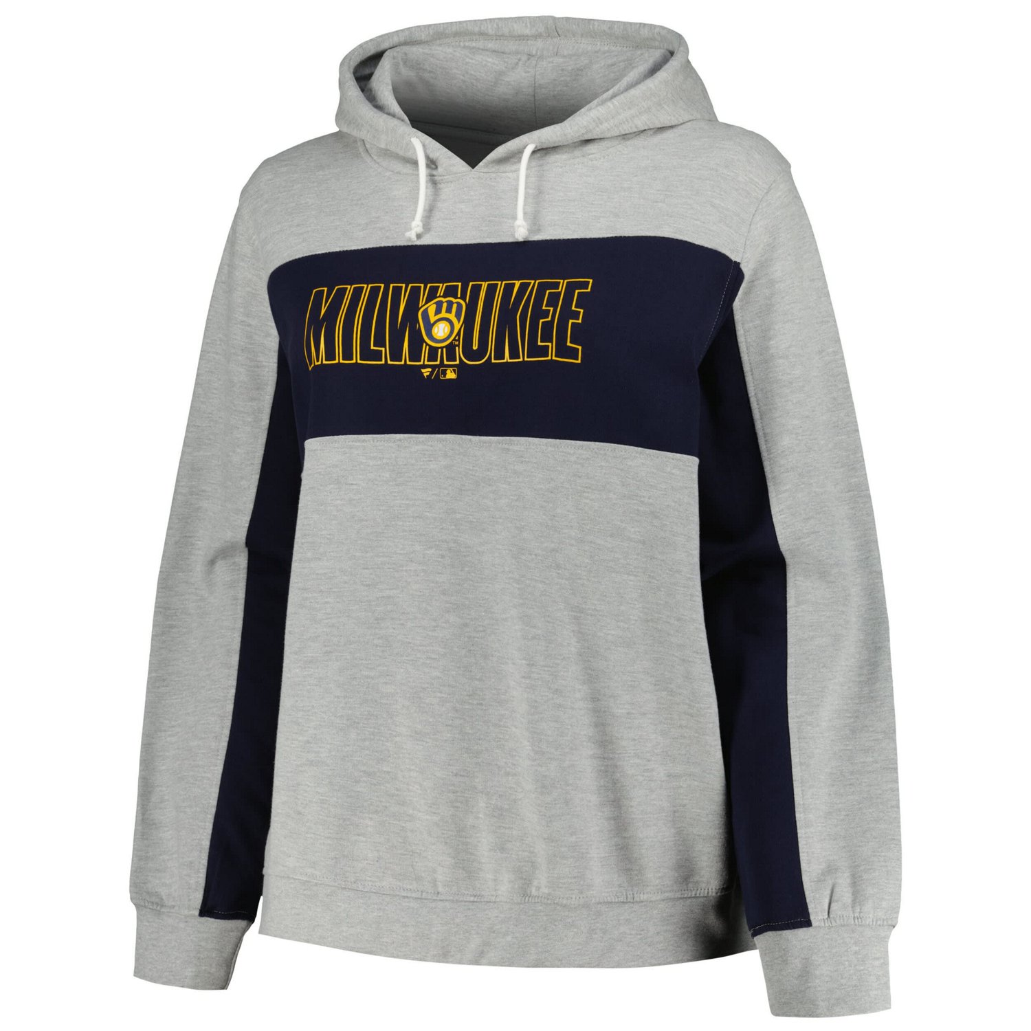 Profile Milwaukee Brewers Plus Size Pullover Jersey Hoodie - view number 2