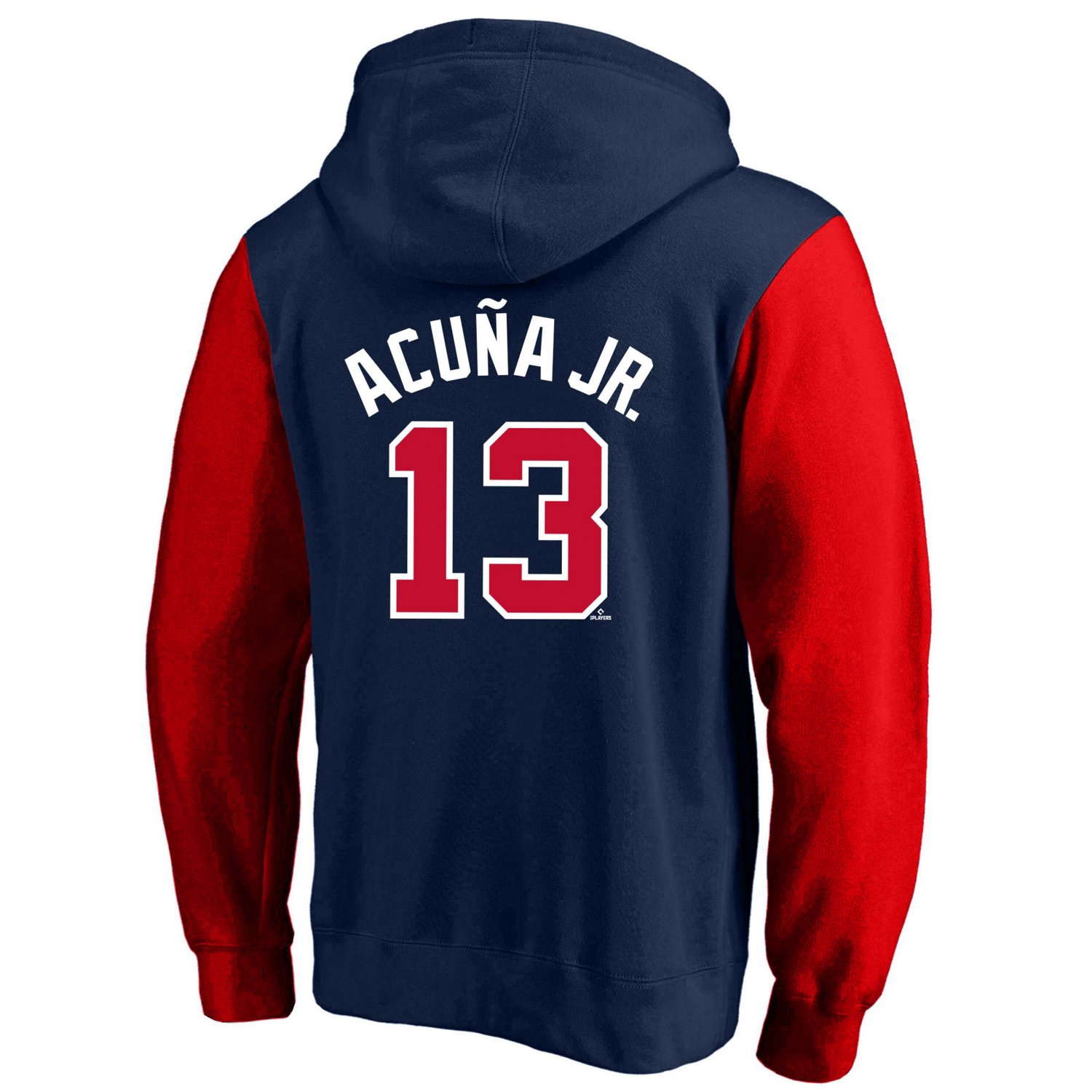 Profile Ronald Acuna Jr Atlanta Braves Big  Tall Name  Number Fleece Pullover Hoodie - view number 3