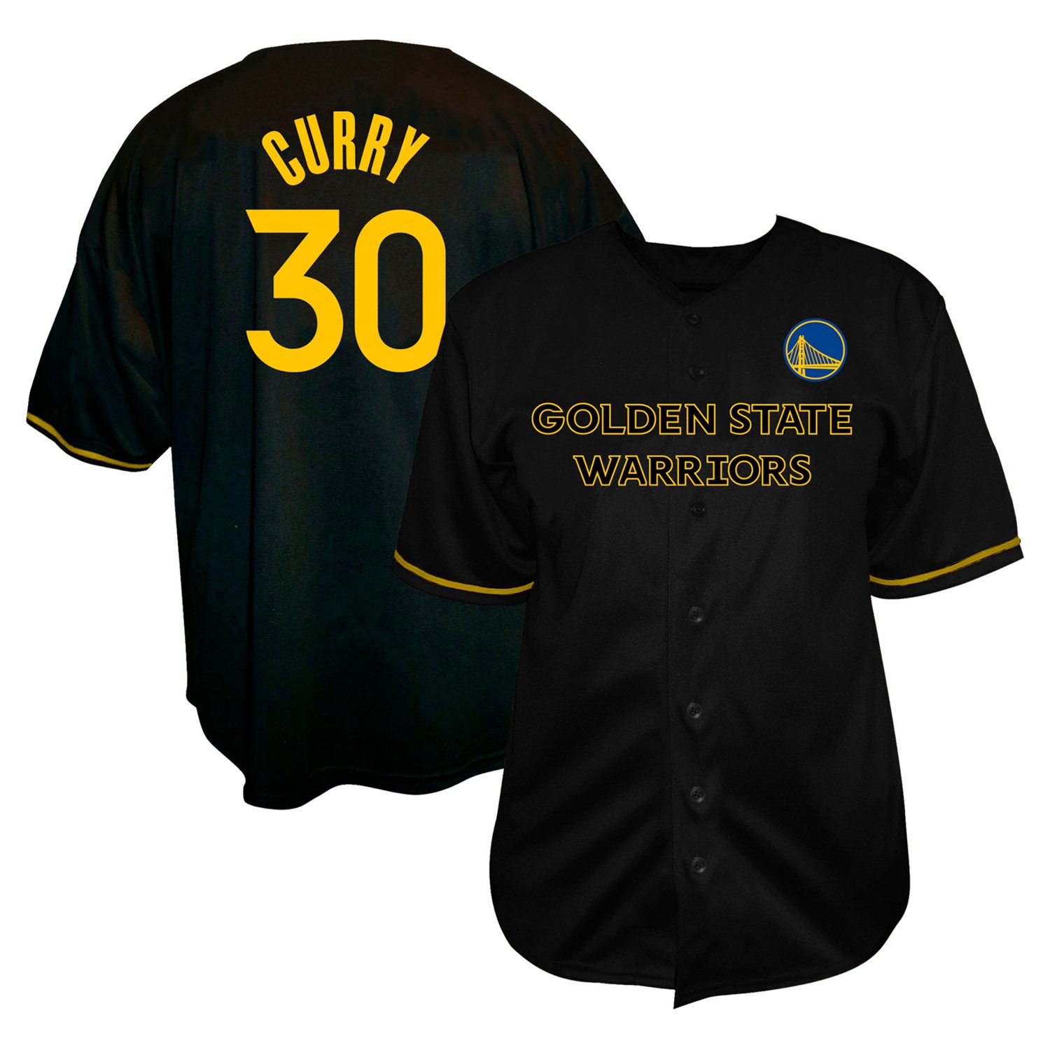 Profile Stephen Curry Golden State Warriors Big  Tall Name  Number Button-Up Jersey                                              - view number 1