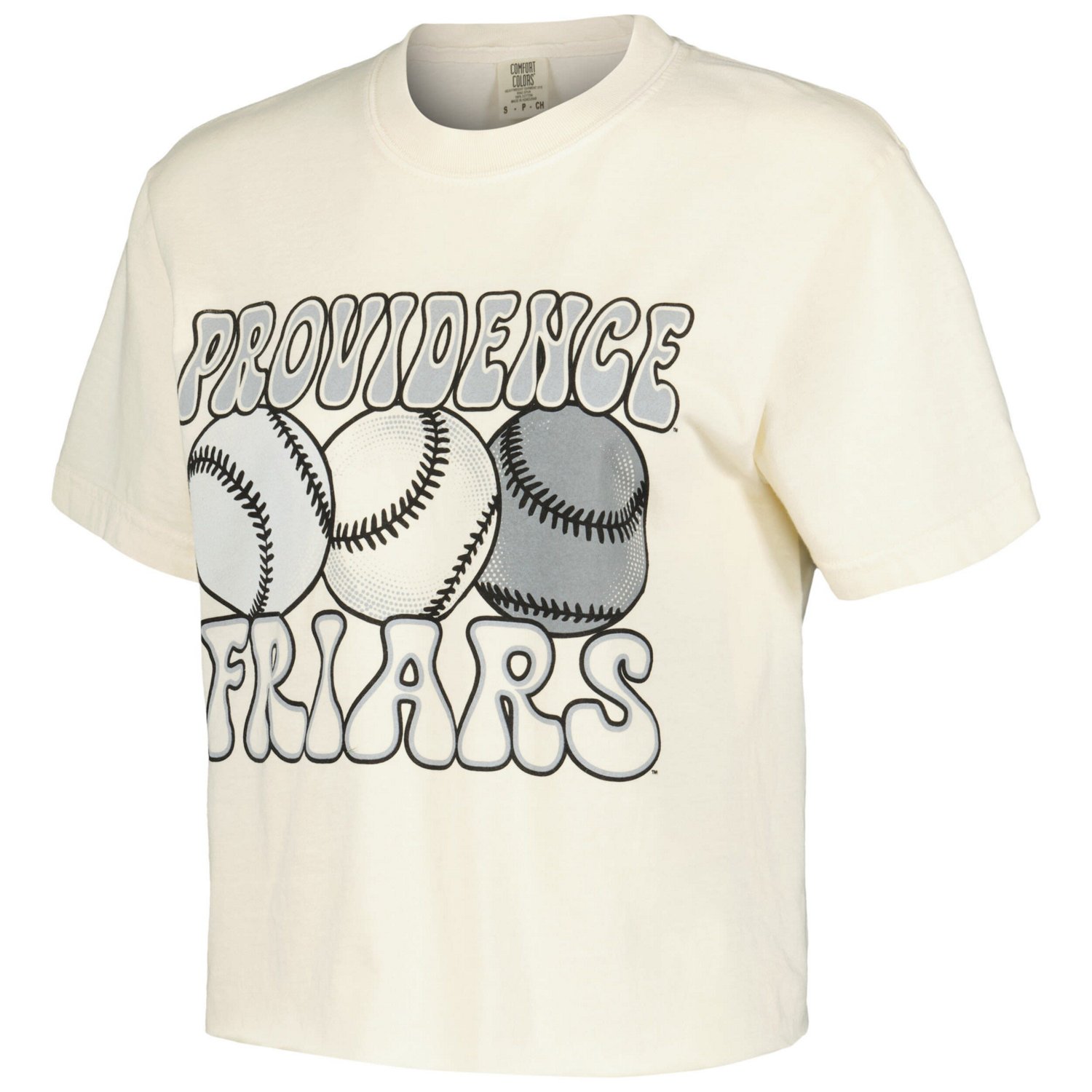 Providence Friars Comfort Colors Baseball Cropped T-Shirt - view number 2