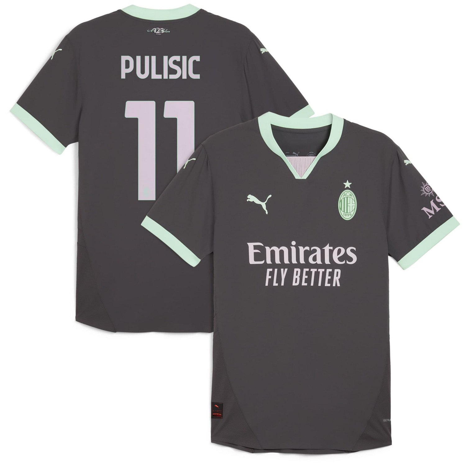 Puma Christian Pulisic AC Milan 2024 25 Third Authentic Player Jersey