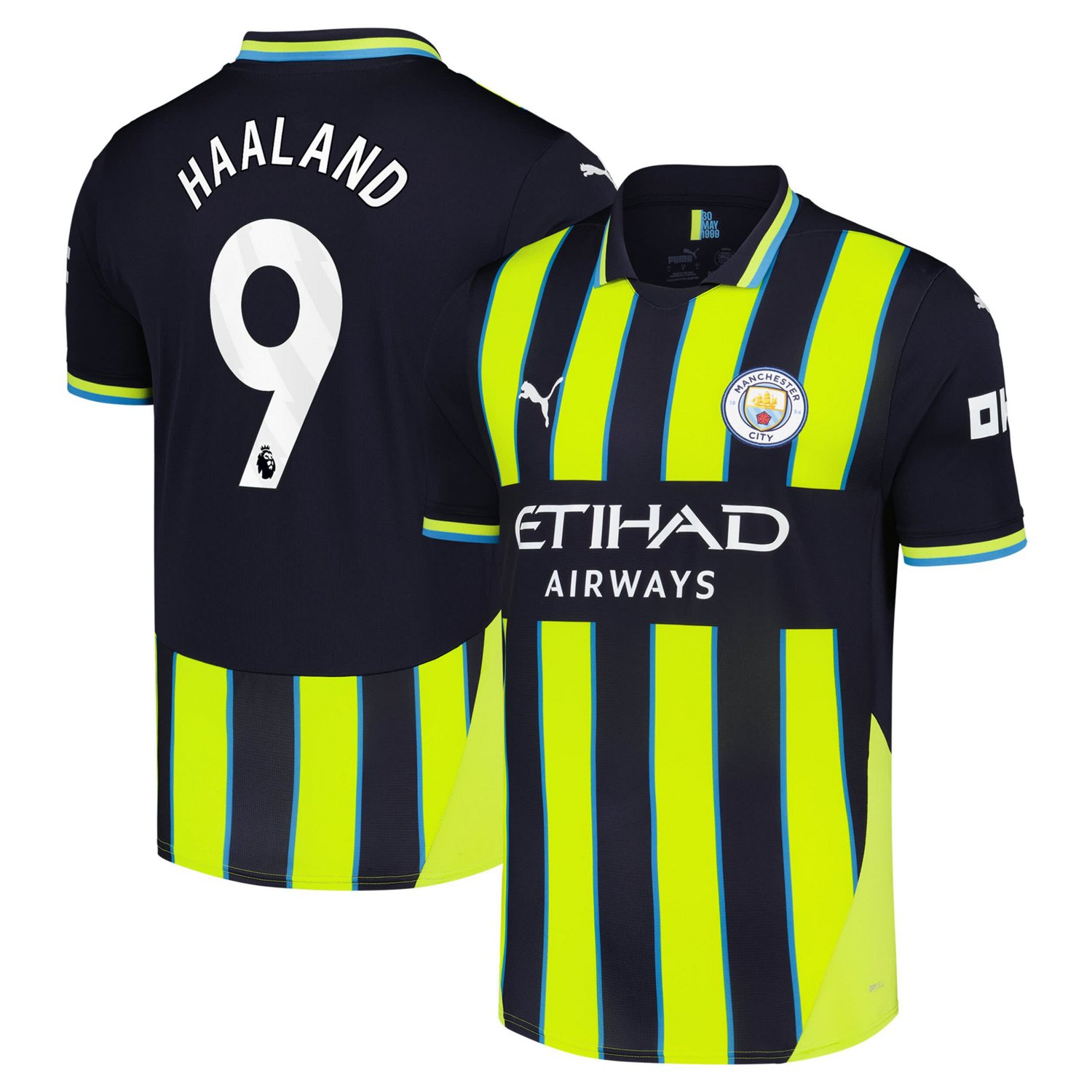 Puma Erling Haaland Manchester City 2024 25 Away Replica Player Jersey