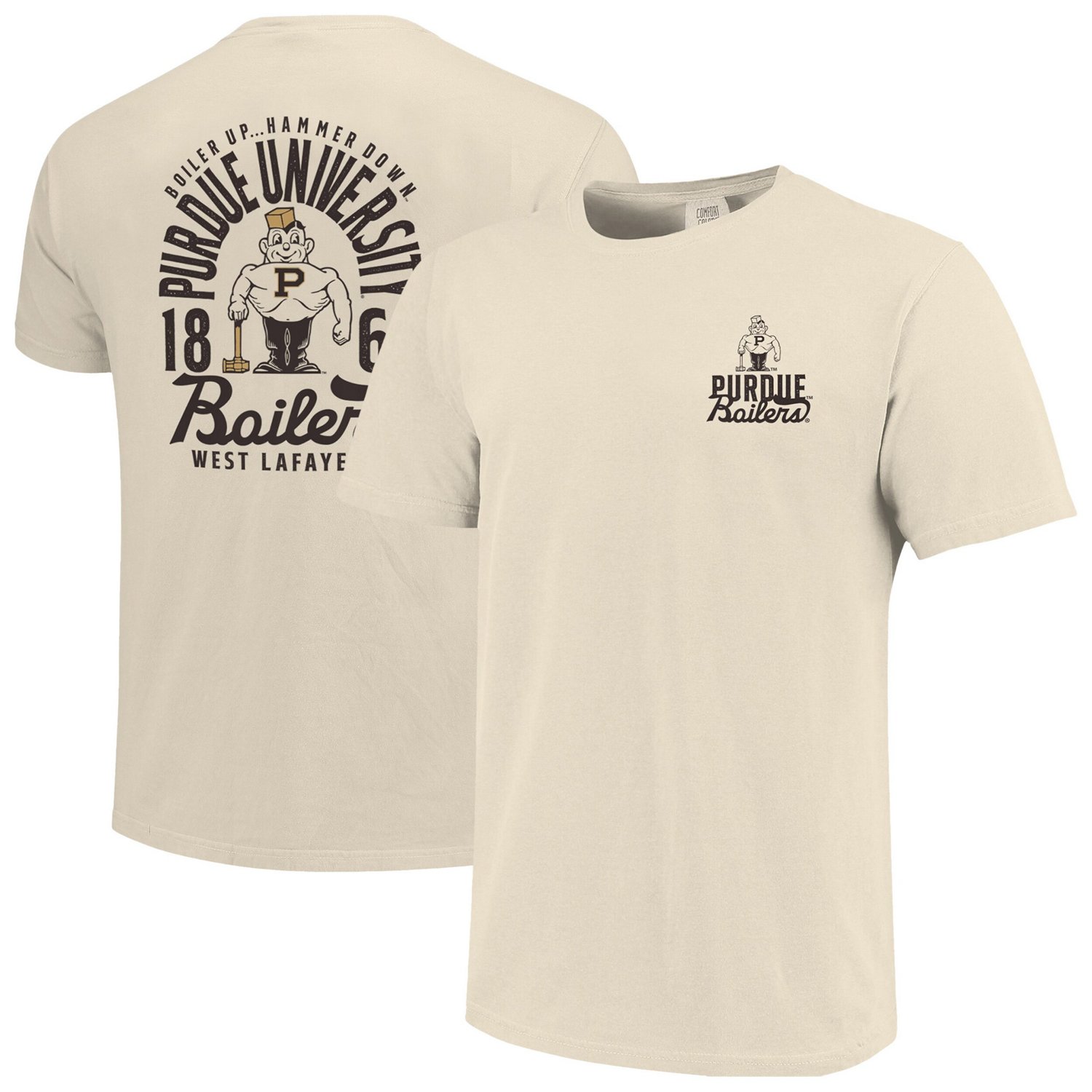 Purdue Boilermakers Comfort Colors Mascot Overlay T-Shirt