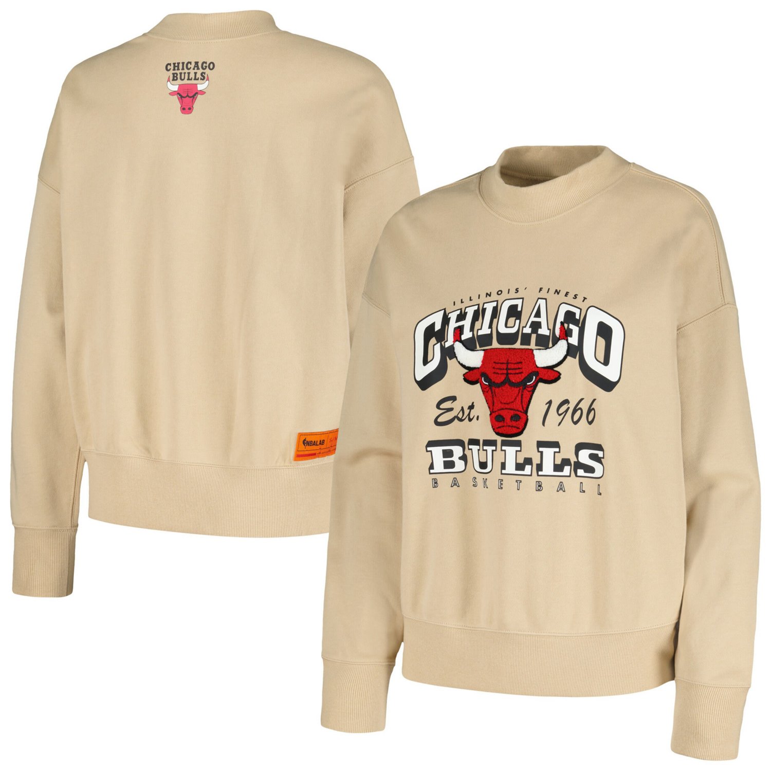 ★22-23FW新作★WKNDRS★COLLEGE SWEATSHIRT Qore Chicago Bulls Oversized Cozy Mock Neck Pullover
