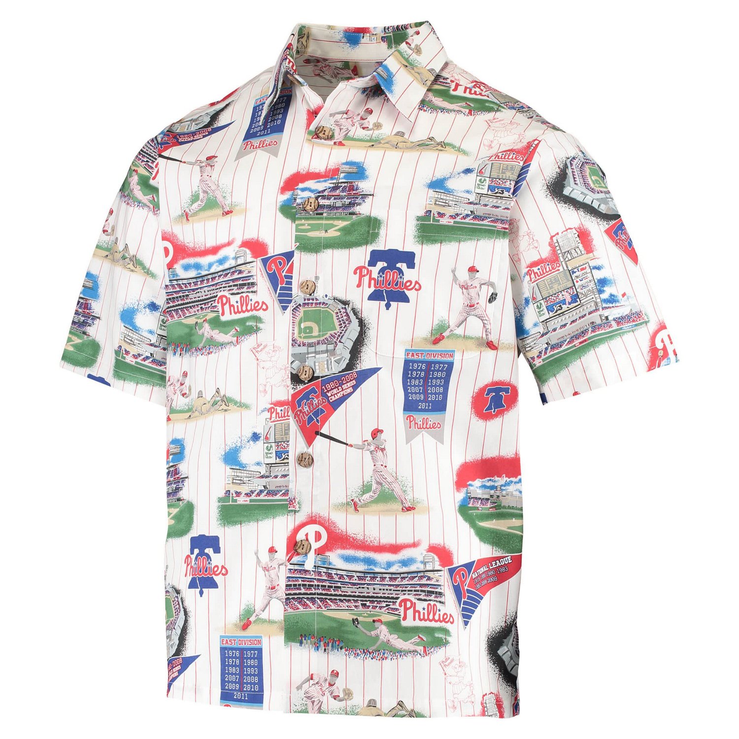 Reyn Spooner /Red Philadelphia Phillies Scenic Button-Up Shirt