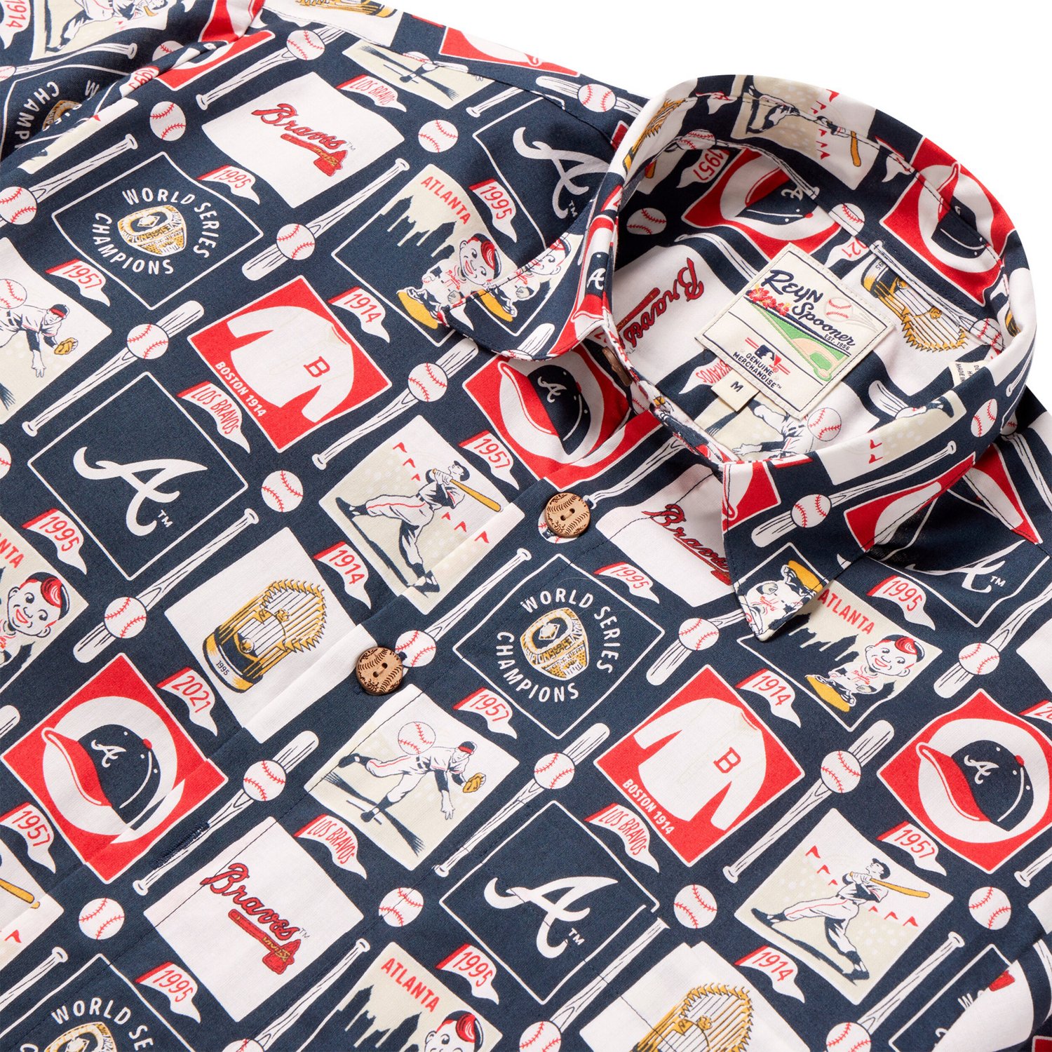 Reyn Spooner Atlanta Braves Champions Scenic Button-Up Shirt