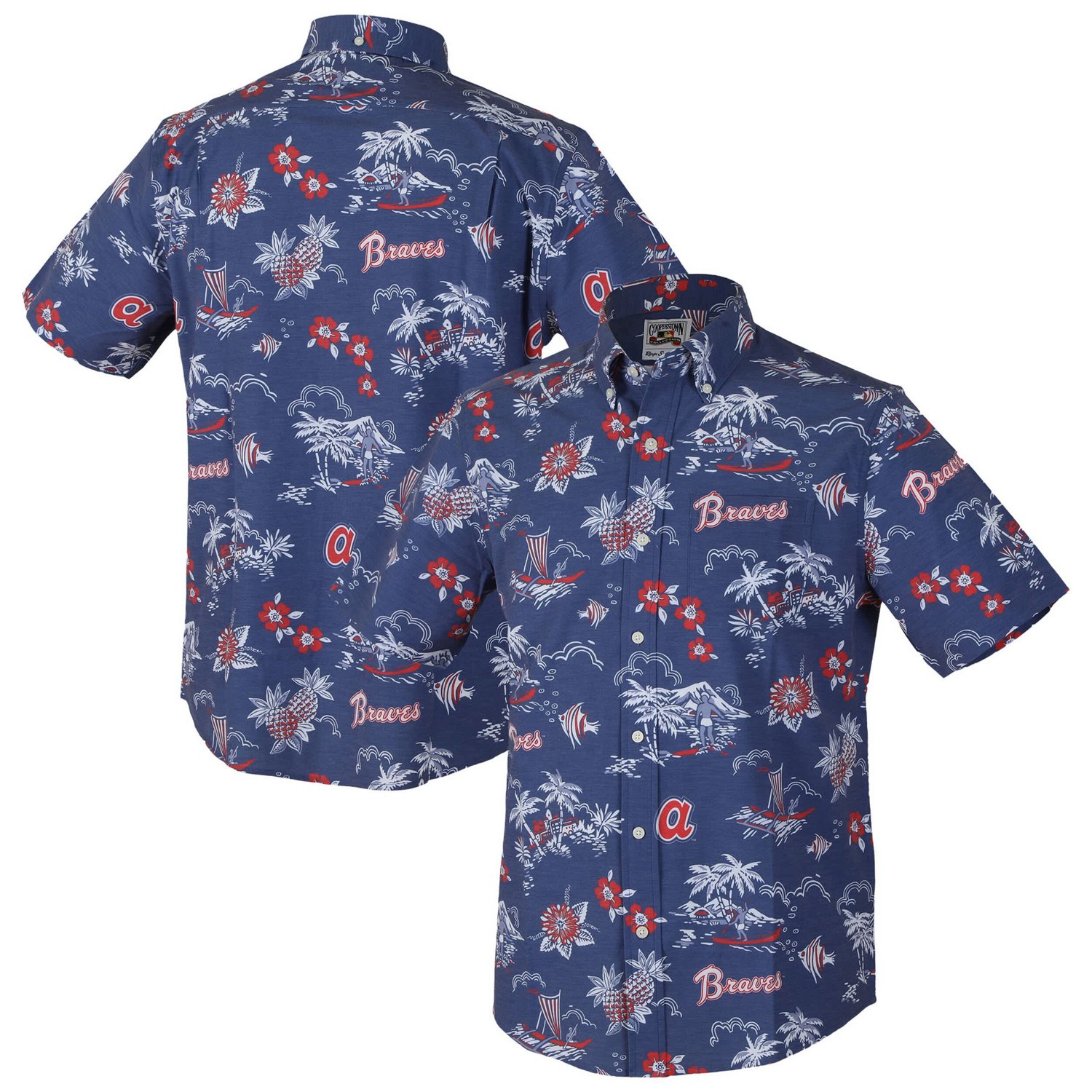 Reyn Spooner Atlanta Braves Kekai Button-Down Shirt