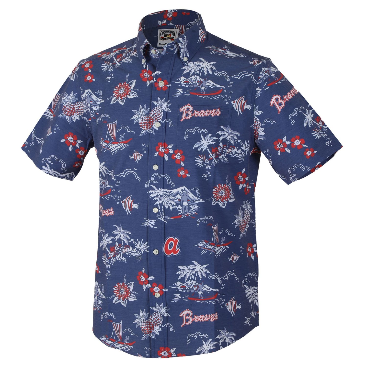 Reyn Spooner Atlanta Braves Kekai Button-Down Shirt