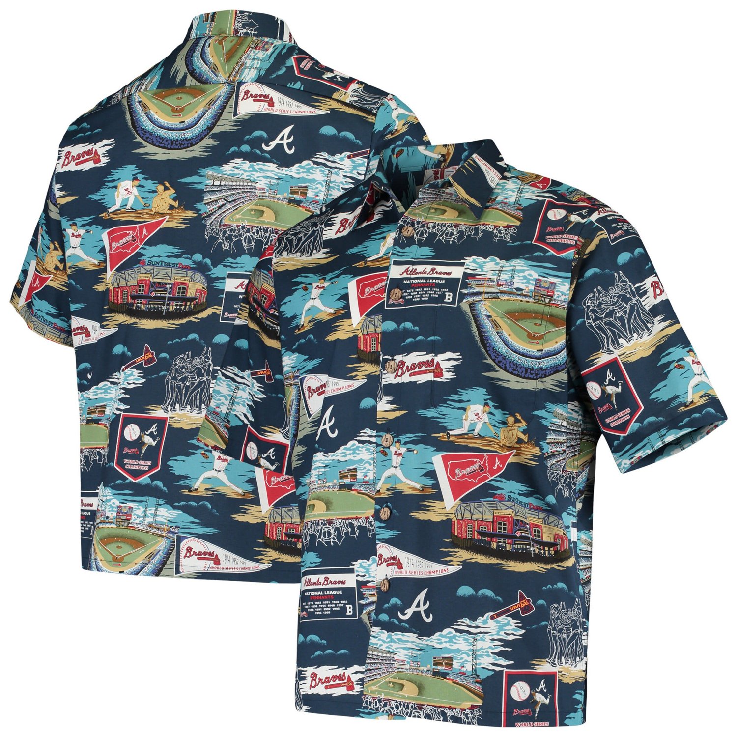 Reyn Spooner Atlanta Braves Scenic Button-Up Shirt