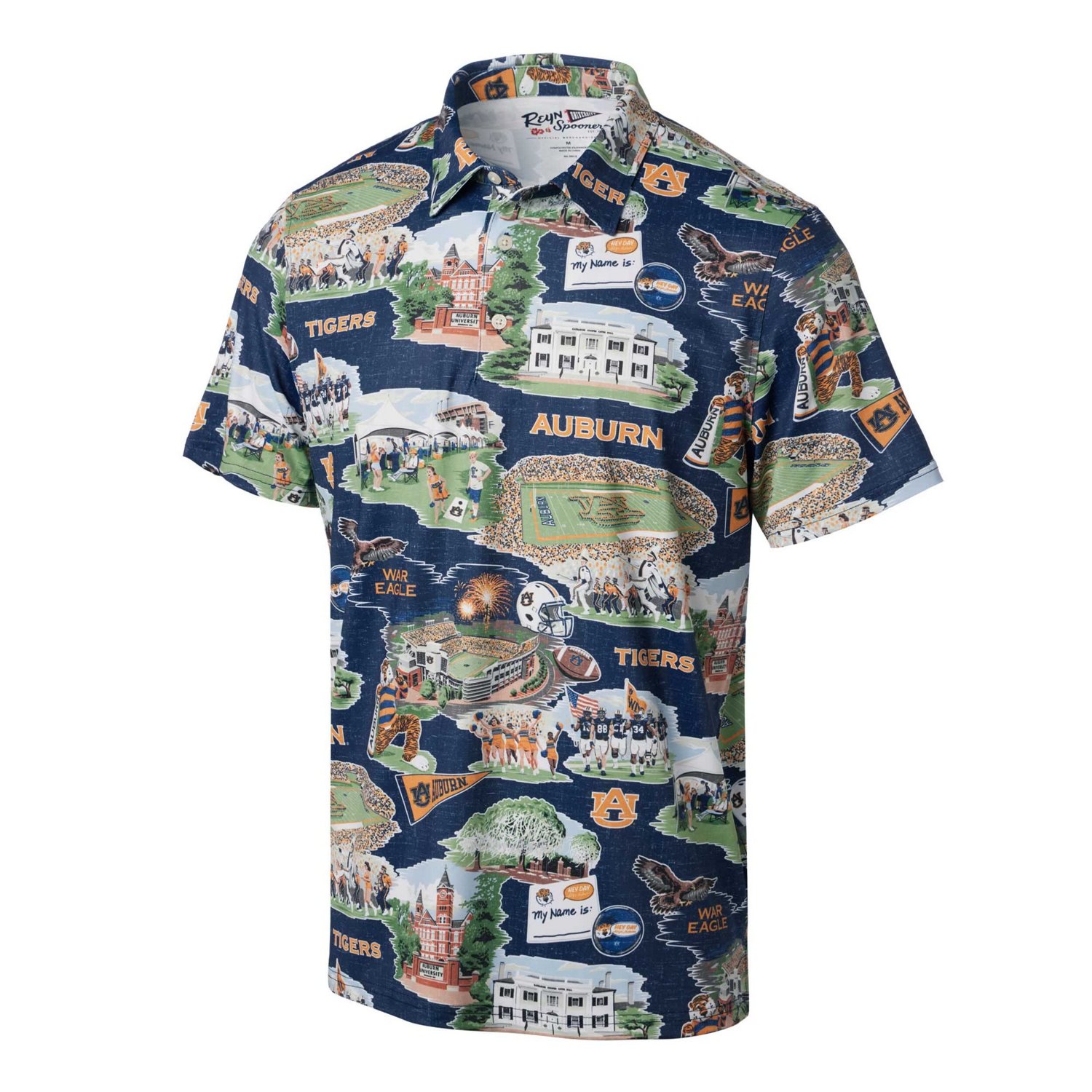 Reyn Spooner Auburn Tigers Scenic Polo                                                                                           - view number 2
