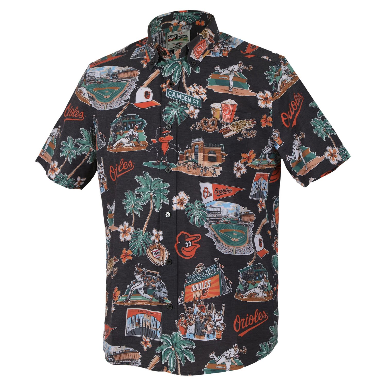 Reyn Spooner Baltimore Orioles Scenic Tri-Blend Button-Down Shirt - view number 2