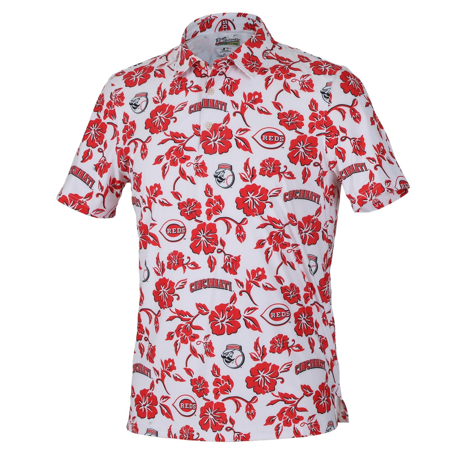 Reyn Spooner Cincinnati Reds Pua Performance Polo