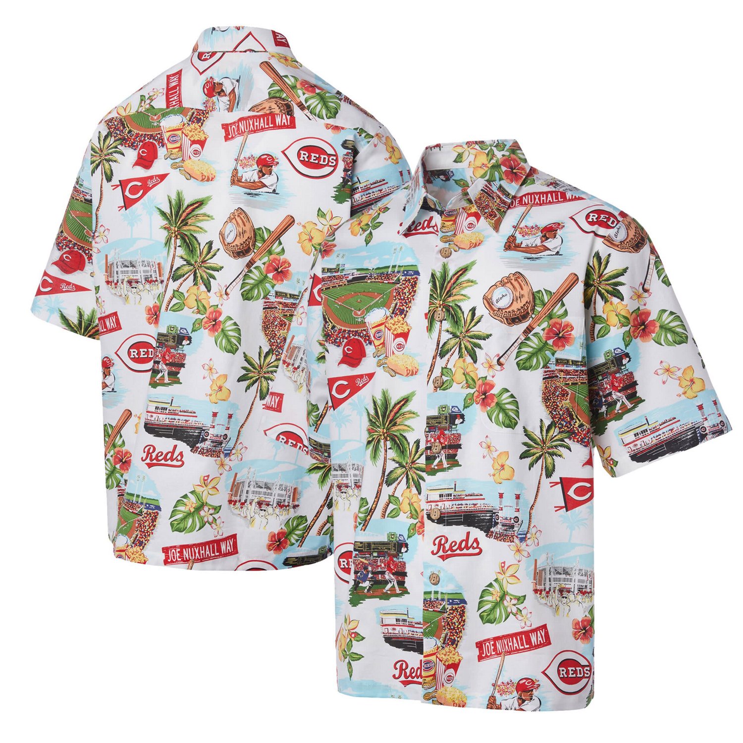 Reyn Spooner Cincinnati Reds Scenic Button-Up Shirt                                                                              - view number 1