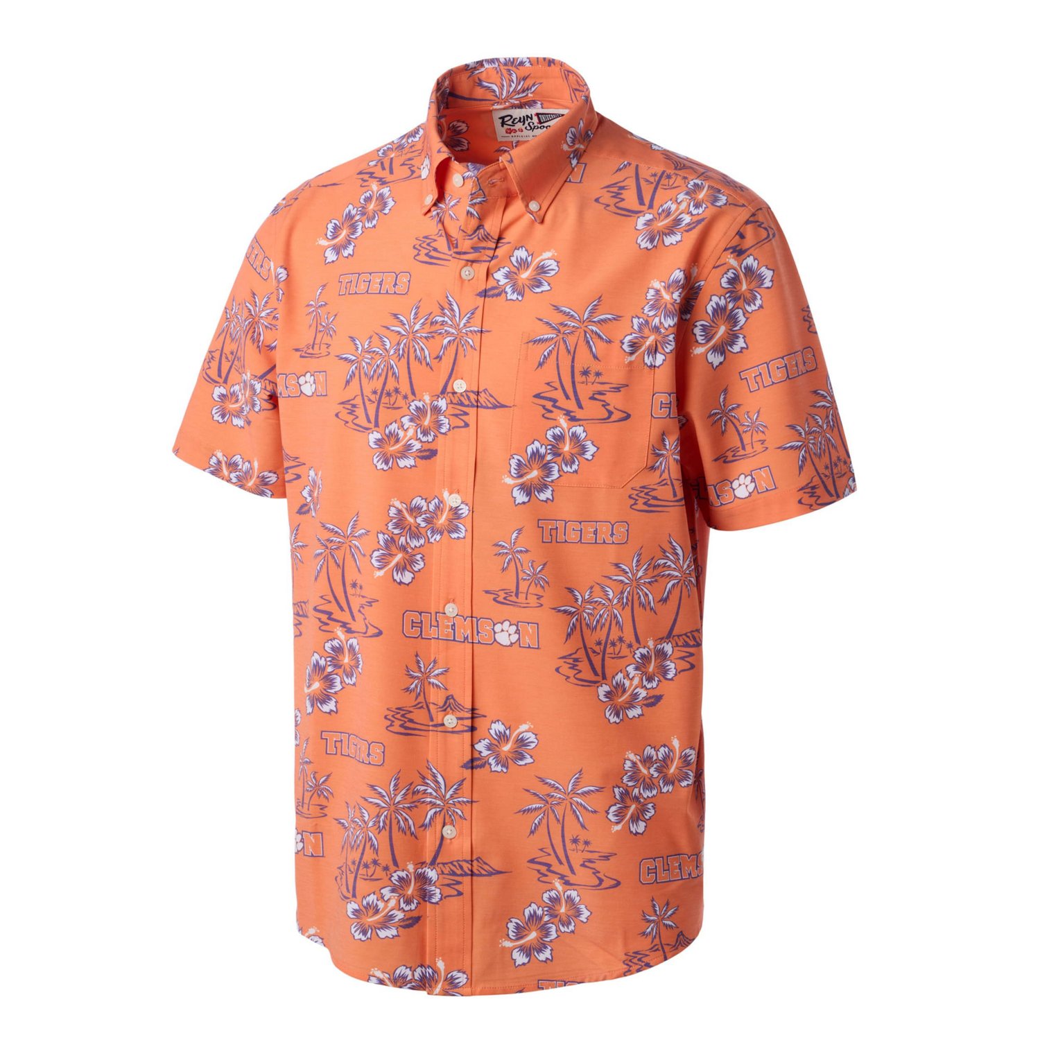 Reyn Spooner Clemson Tigers Kekai Classic Tri-Blend Button-Down Shirt - view number 2