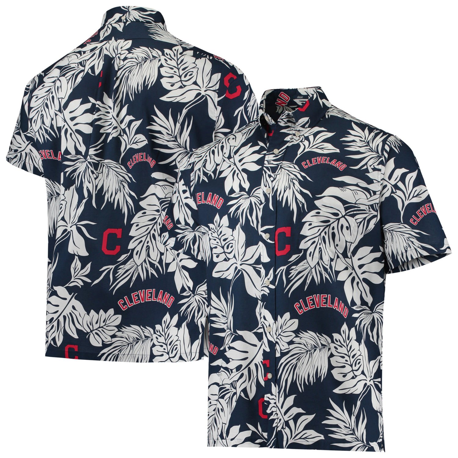 Reyn Spooner Cleveland Indians Aloha Button-Down Shirt
