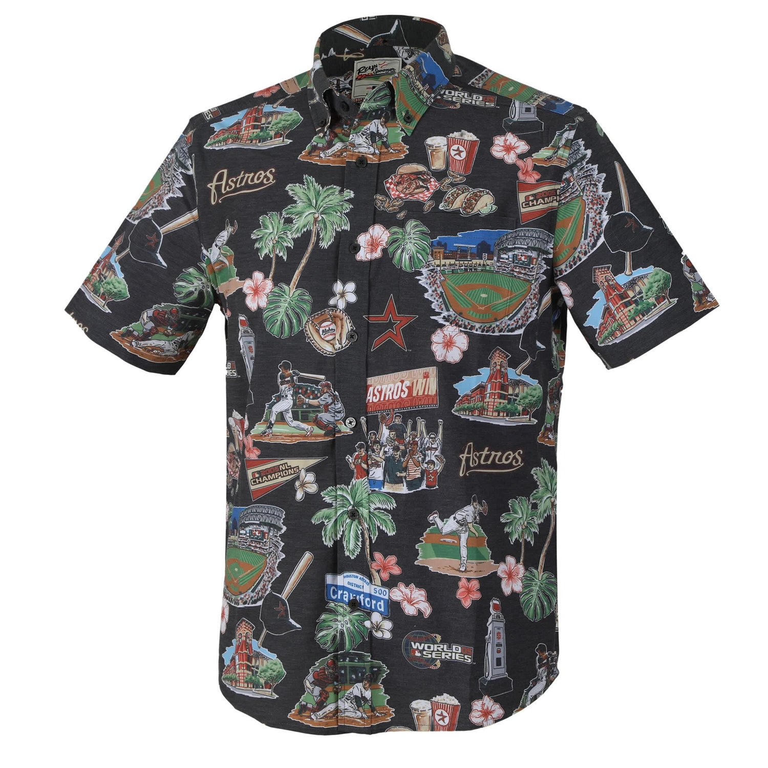 Reyn Spooner Houston Astros Scenic Tri-Blend Button-Down Shirt