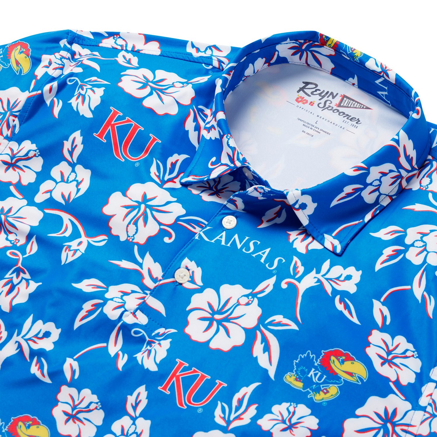 Reyn Spooner Kansas Jayhawks Performance Polo - view number 4