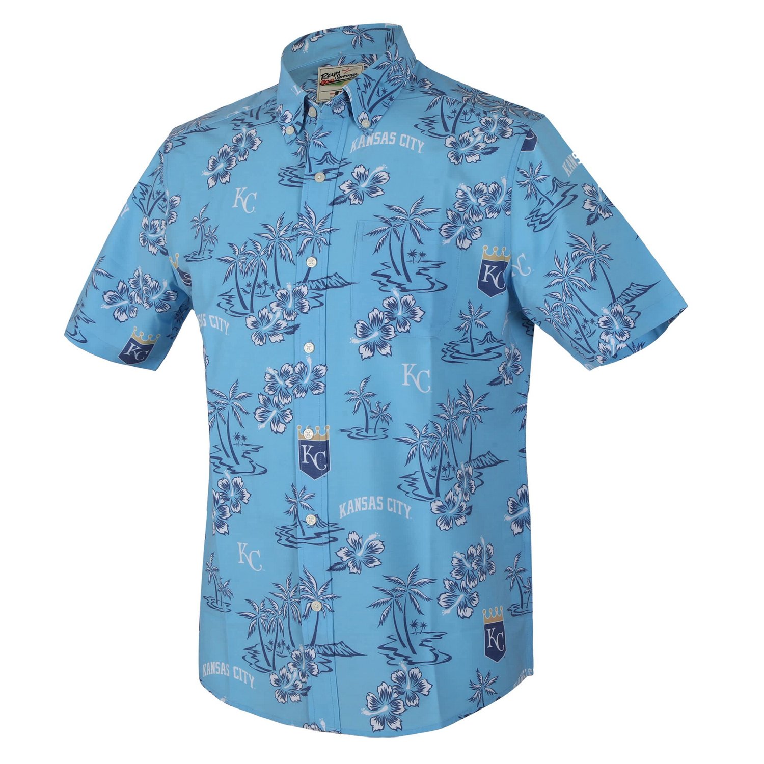 Reyn Spooner Light Kansas City Royals Kekai Performance Button-Up Top