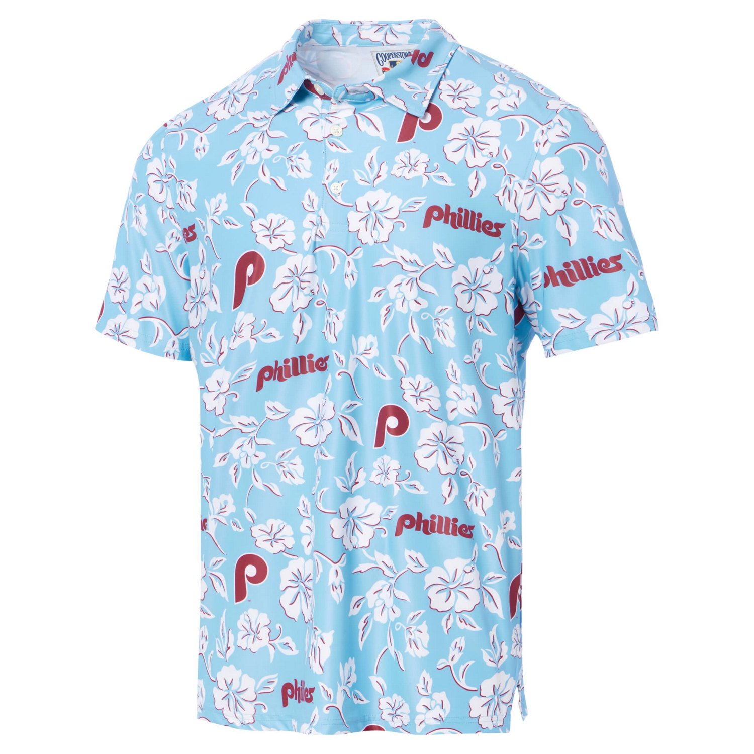 Reyn Spooner Light Philadelphia Phillies Cooperstown Collection Performance Polo                                                 - view number 2