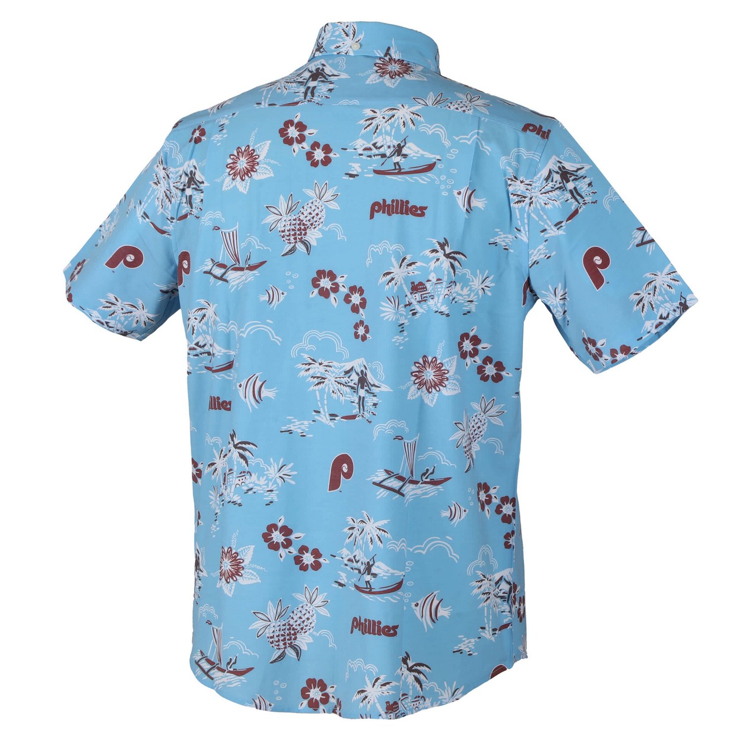 Reyn Spooner Light Philadelphia Phillies Kekai Button-Down Shirt